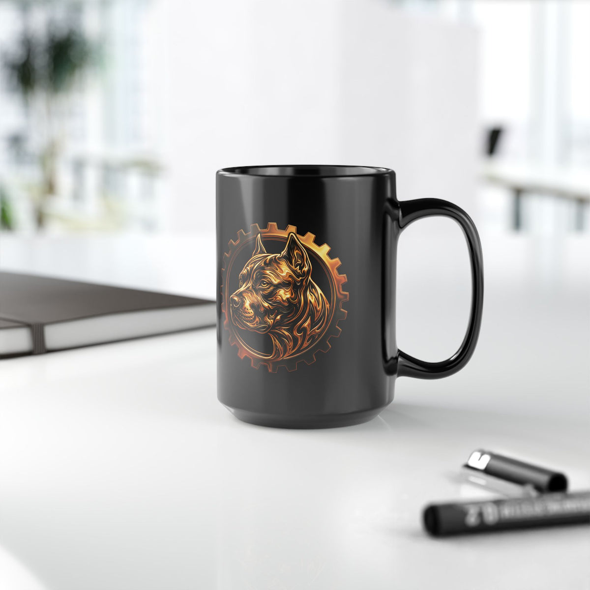 Bully and Brave Ceramic Mug (Black, 11oz/15oz)