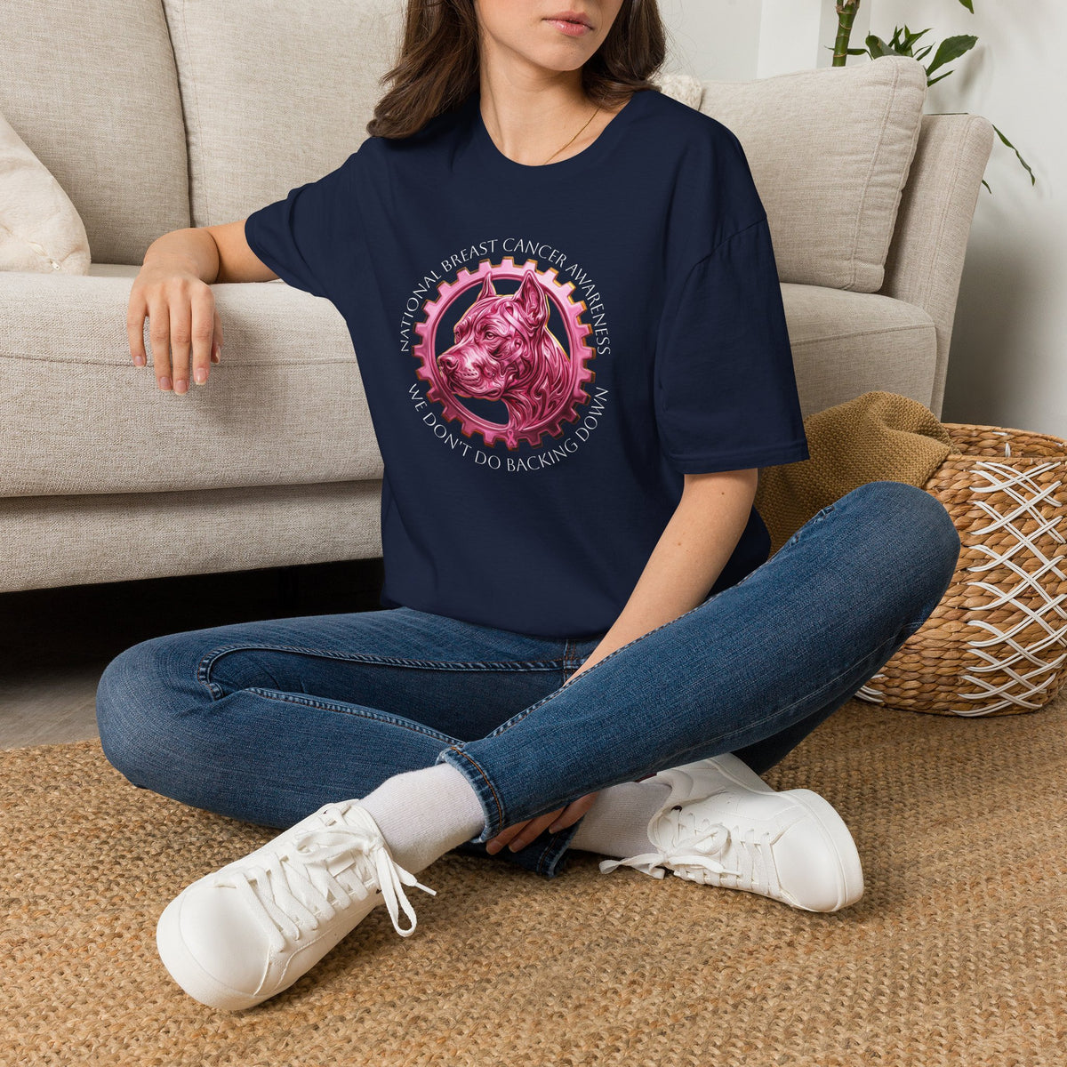 Pink Bully and Brave Logo T-Shirt - Breast Cancer Awareness T-shirt
