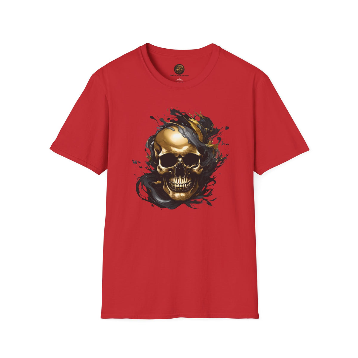 Bully and Brave Style - Gold Skull Graphic T-Shirt