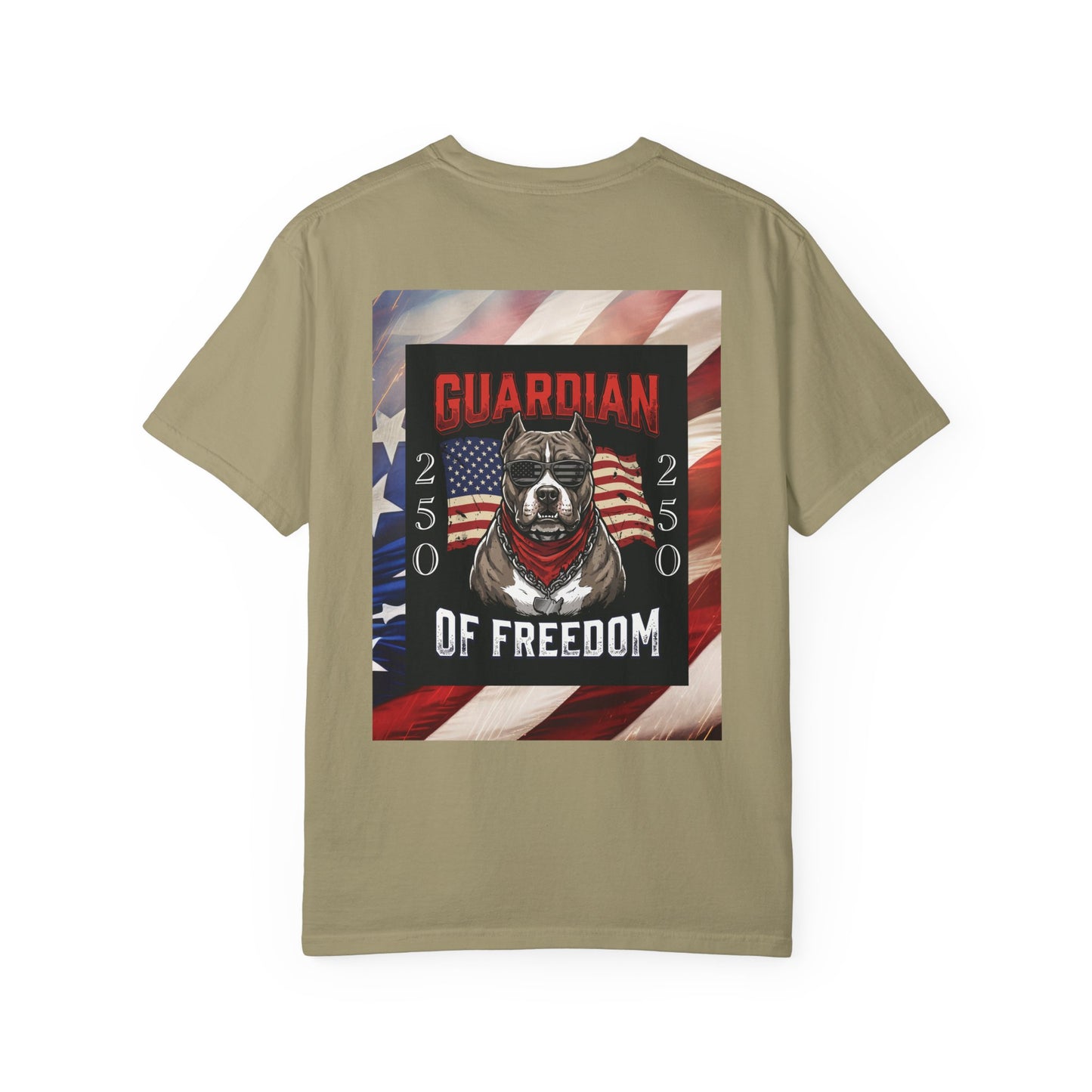Guardian of Freedom T-Shirt — Patriotic American Flag Dog Tee