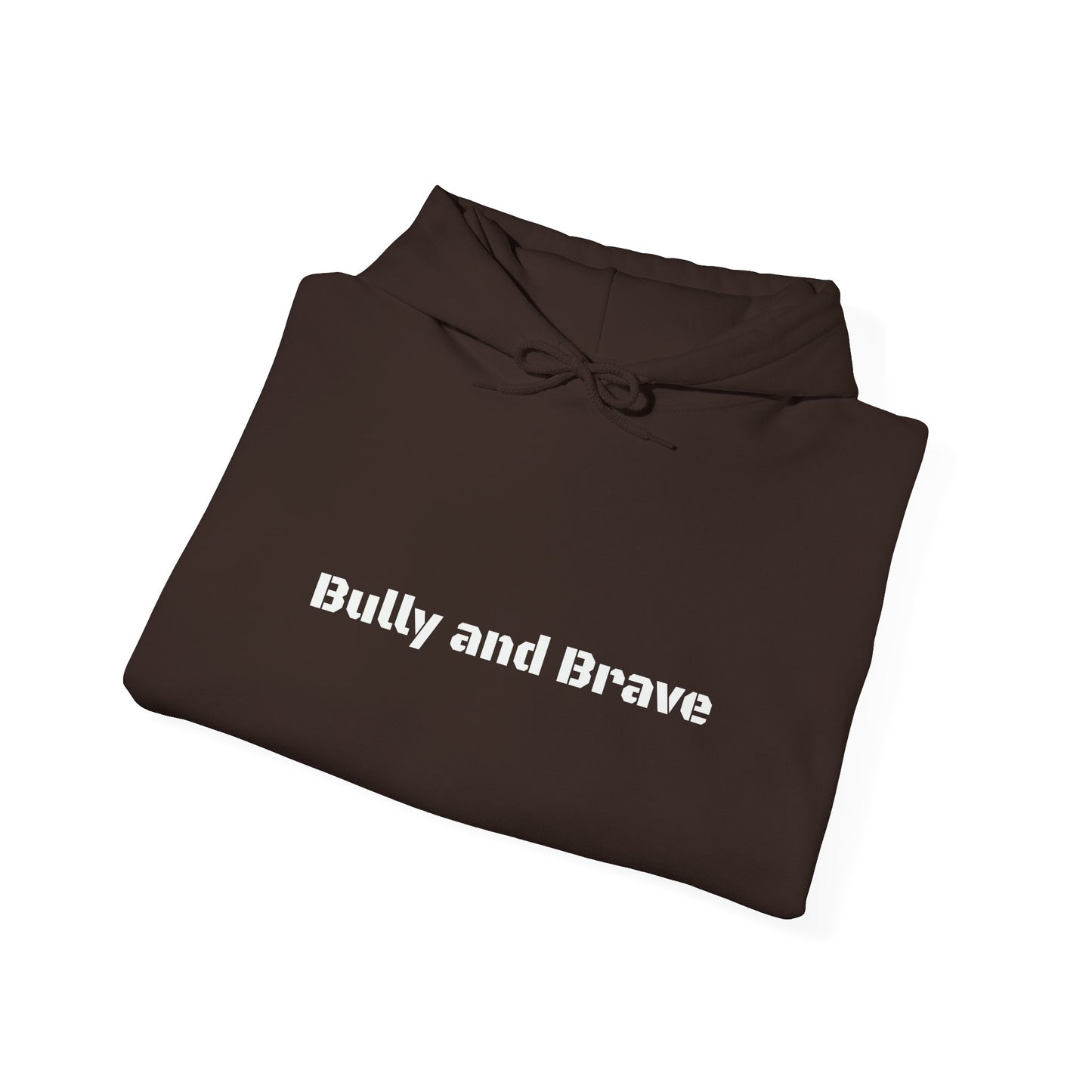 Bully and Brave Hoodie — Minimal Pitbull Face Graphic Sweatshirt