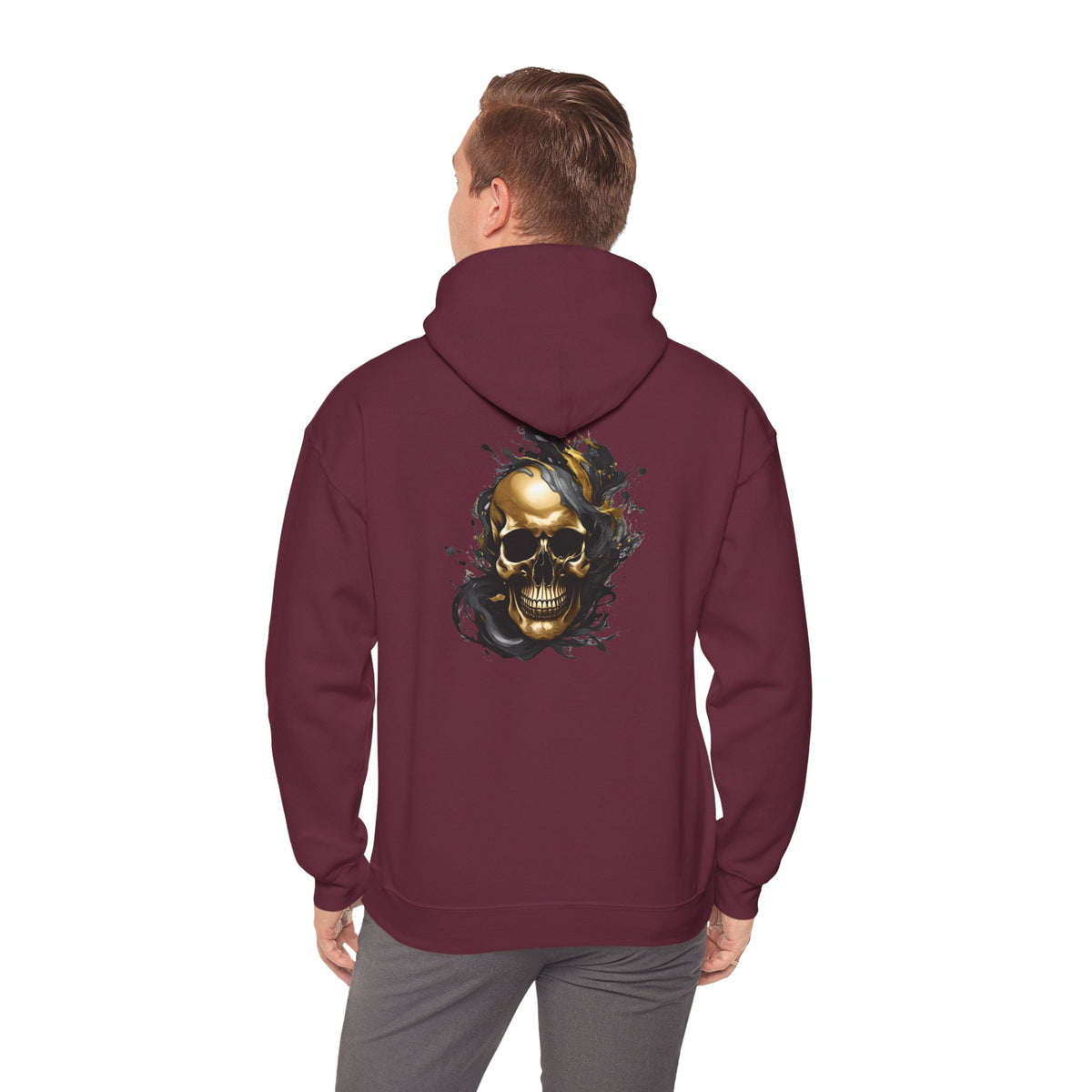 Bully and Brave Style - Gold skull graphic Hoodie