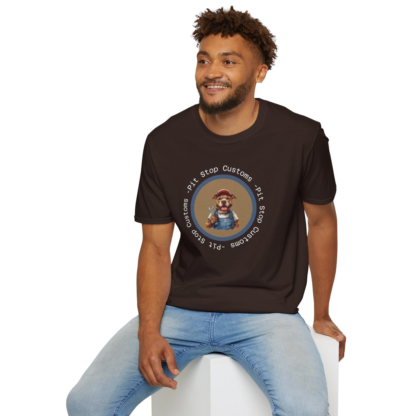 'Pit Stop Customs' Bully and Brave Vintage T-Shirt