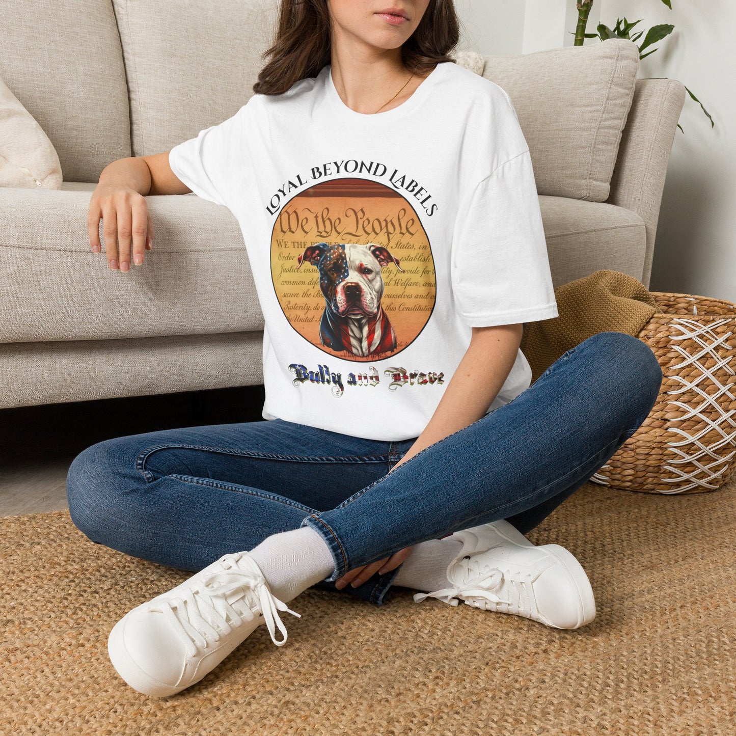 Bully & Brave "We the People" 4th of July Dog Lover T-Shirt