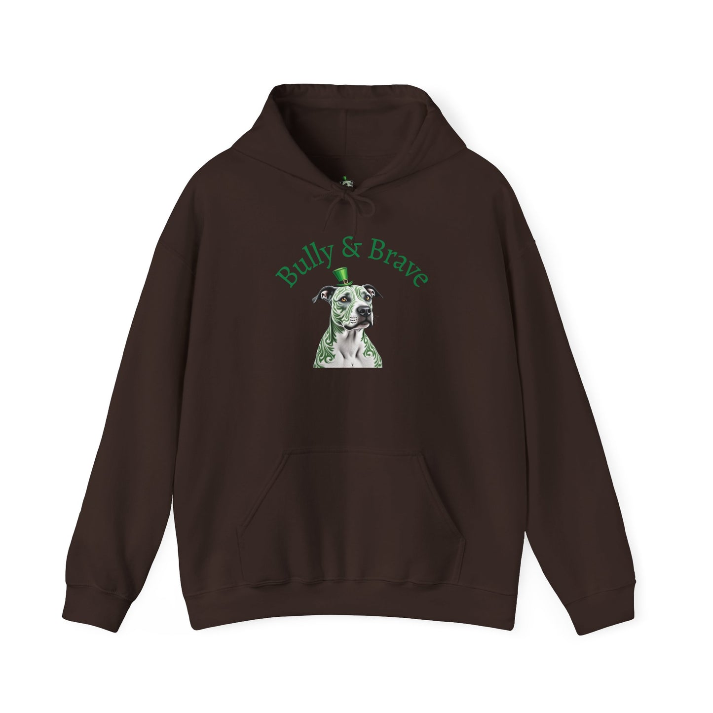 Pit Bull Hoodie — "Bully & Brave" St. Patrick’s Day Edition