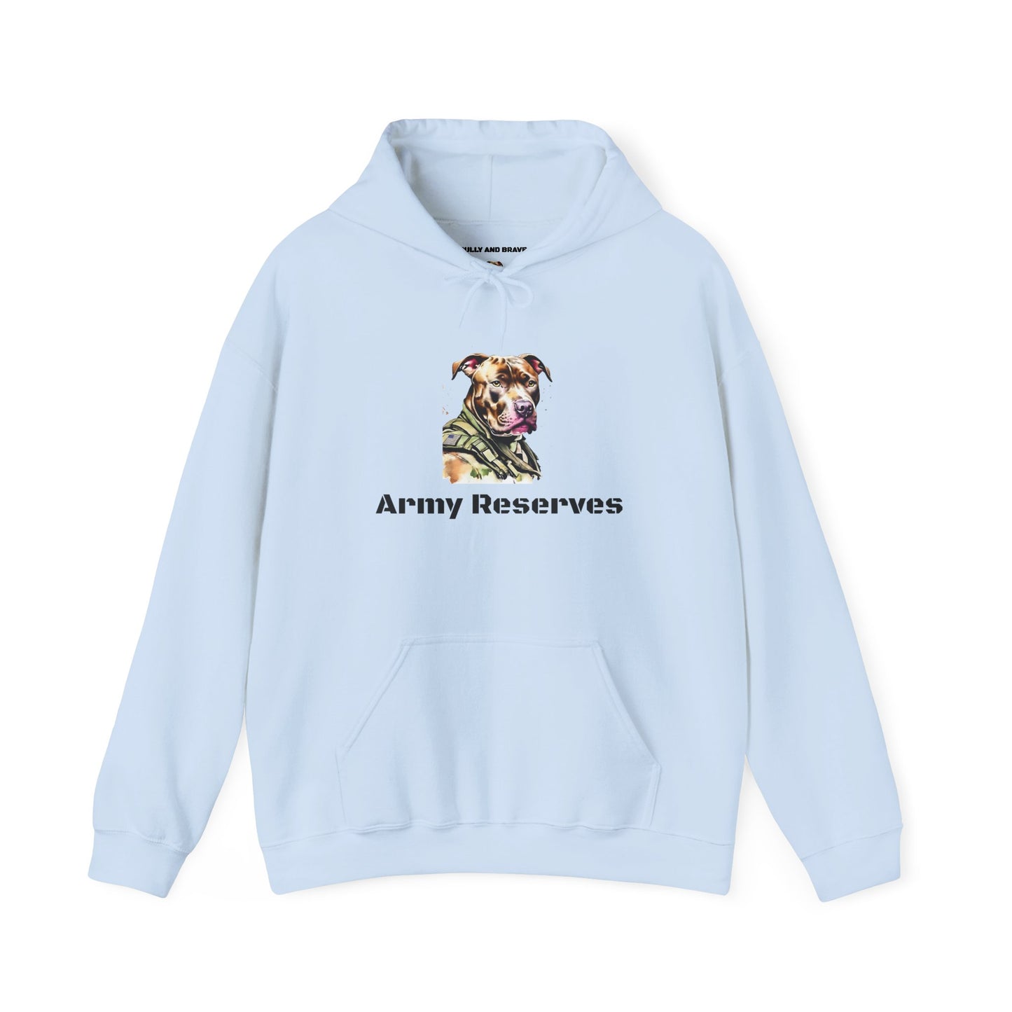 Army Reserves Dog Hoodie – Military Paw Print Sweatshirt