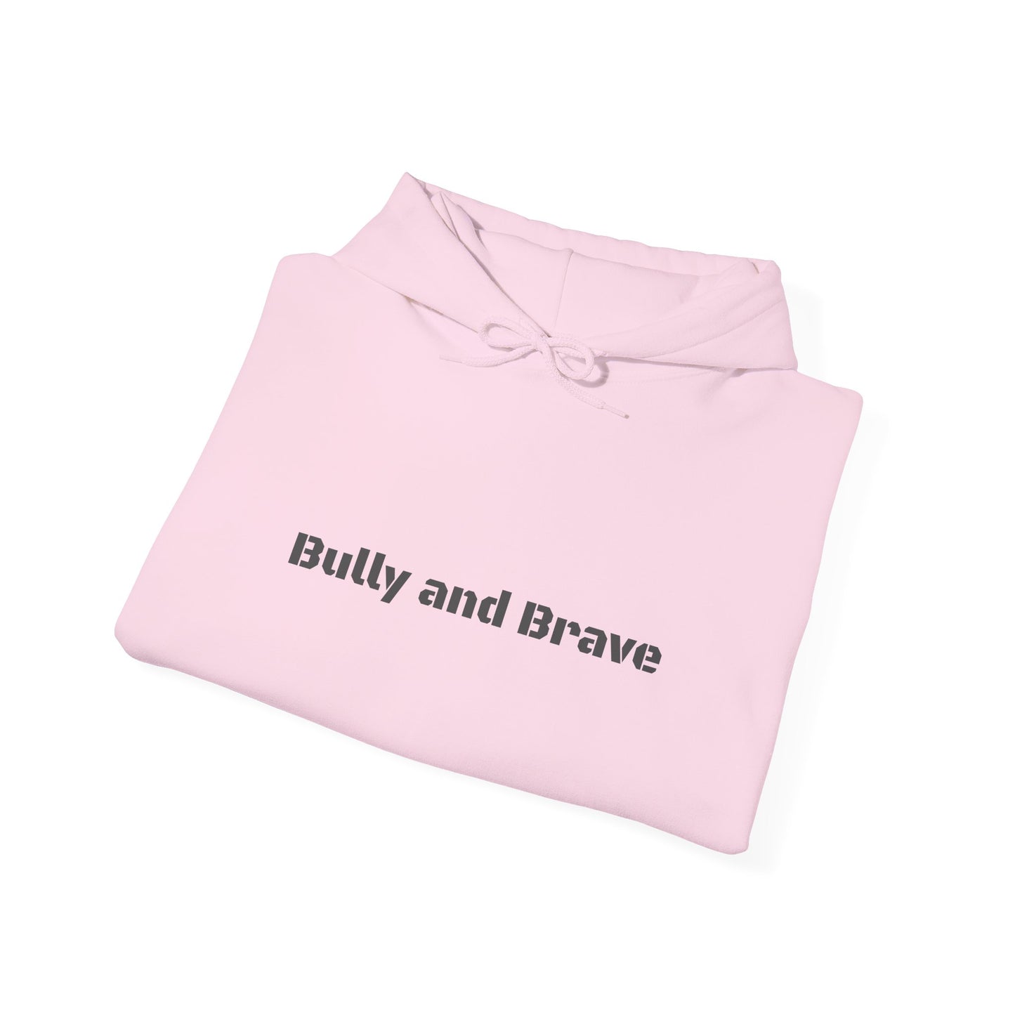 Bully and Brave Hoodie — Minimal Pitbull Face Graphic Sweatshirt