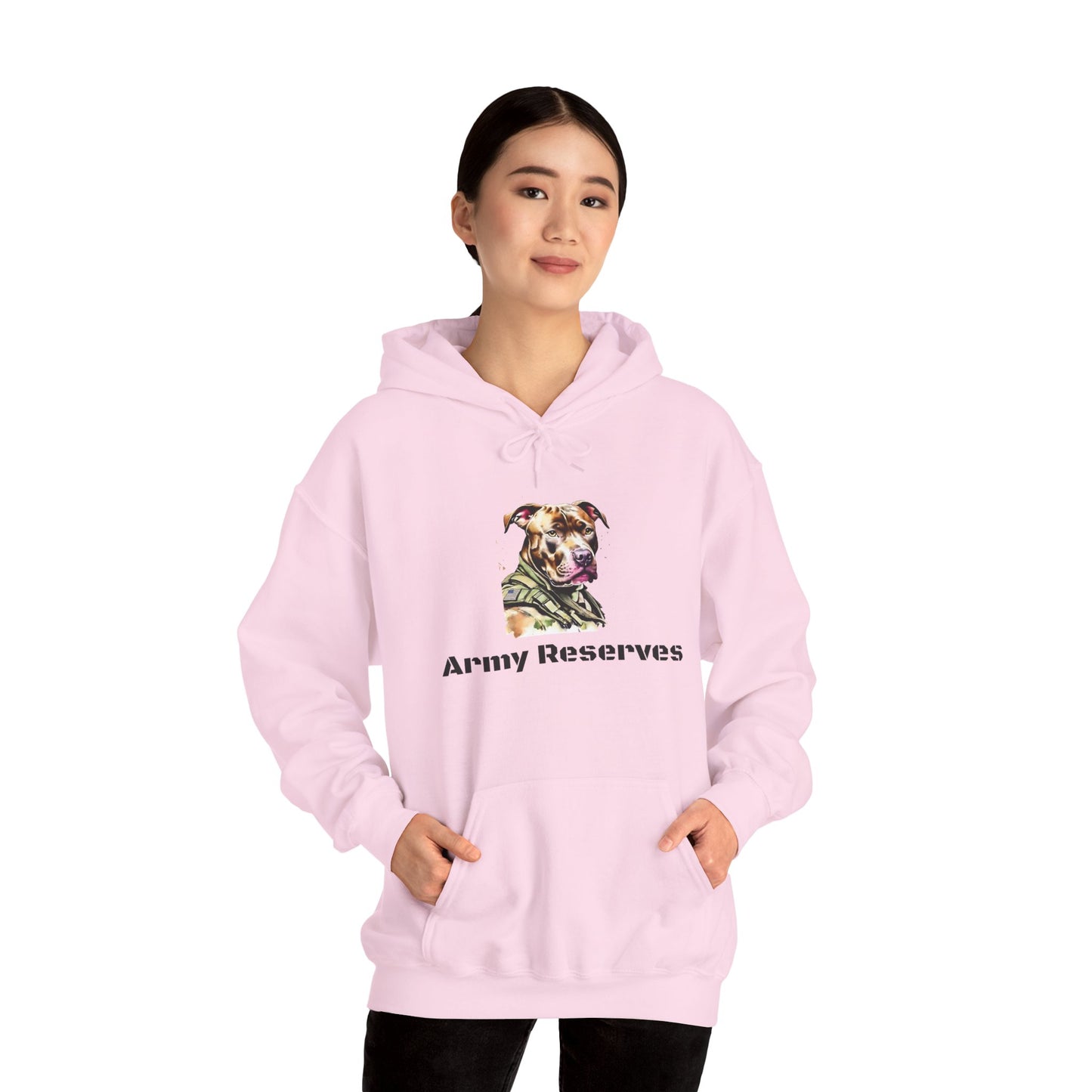 Army Reserves Dog Hoodie – Military Paw Print Sweatshirt