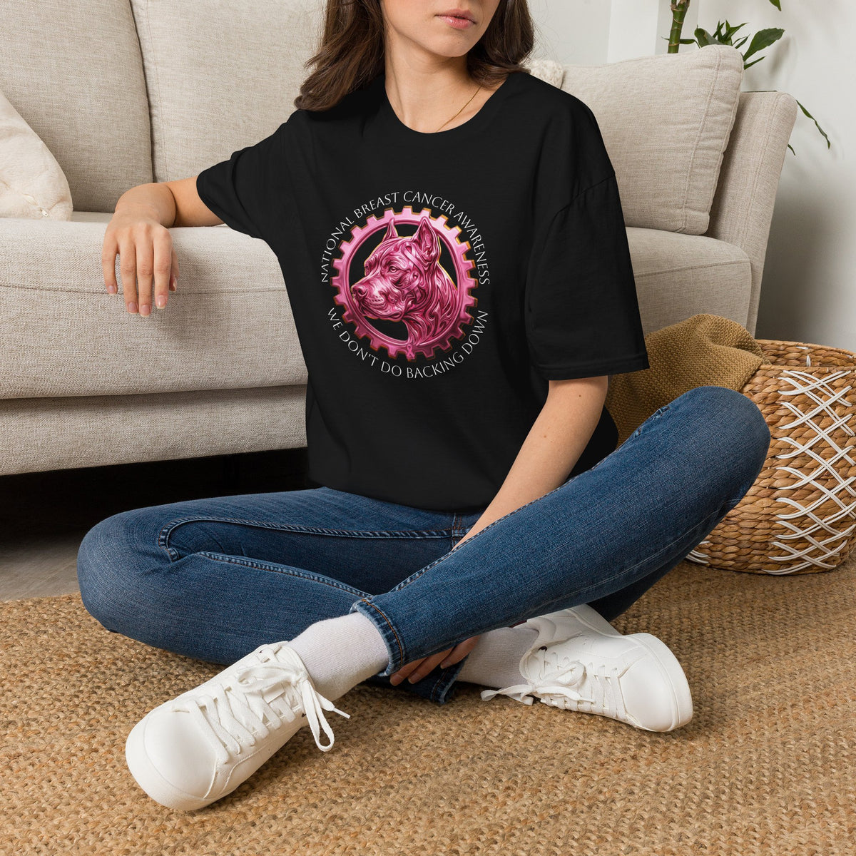 Pink Bully and Brave Logo T-Shirt - Breast Cancer Awareness T-shirt