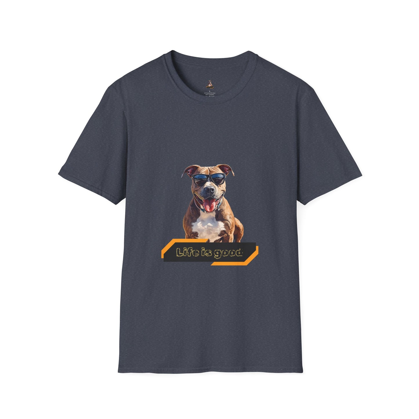 Staffordshire Bull Terrier Graphic T-Shirt — "Life is Good" Tee