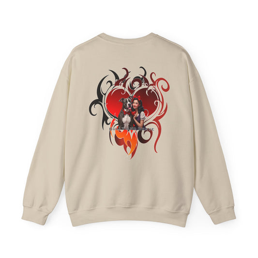 Tribal Heart Bully & Brave Crewneck Sweatshirt