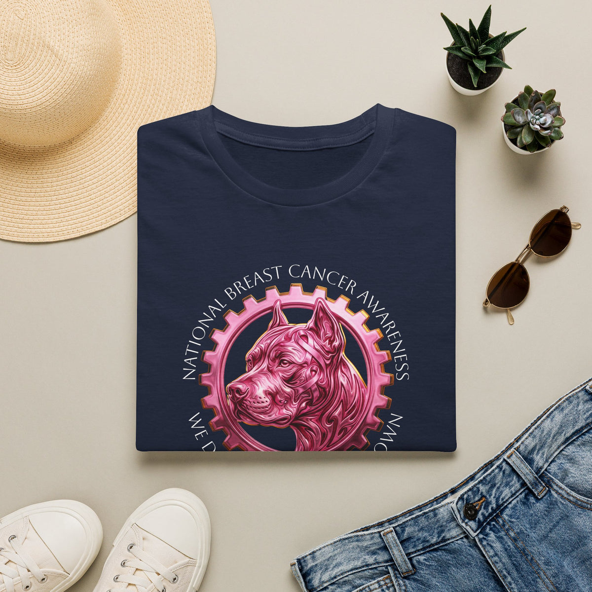 Pink Bully and Brave Logo T-Shirt - Breast Cancer Awareness T-shirt