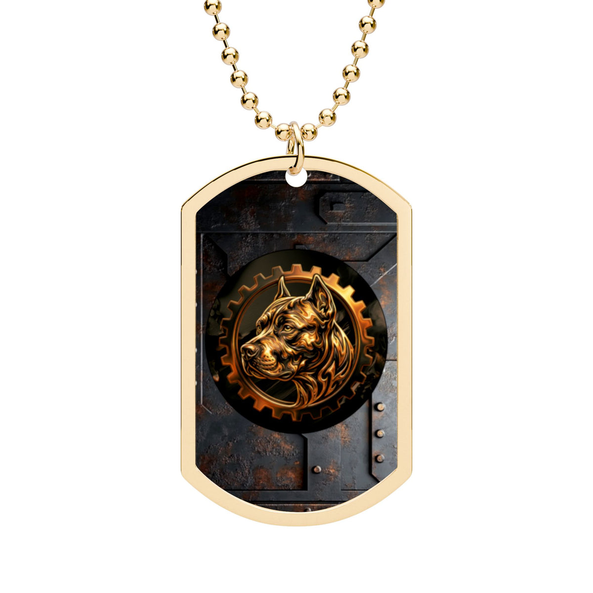 Bully and Brave Industrial Dog Tag Necklace