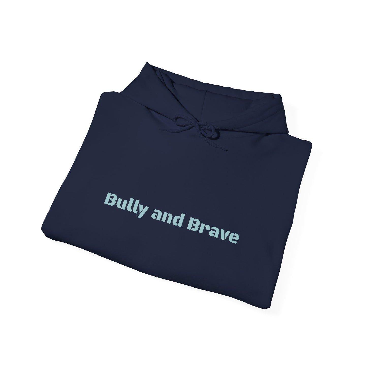 Bully and Brave Hoodie — Minimal Pitbull Face Graphic Sweatshirt