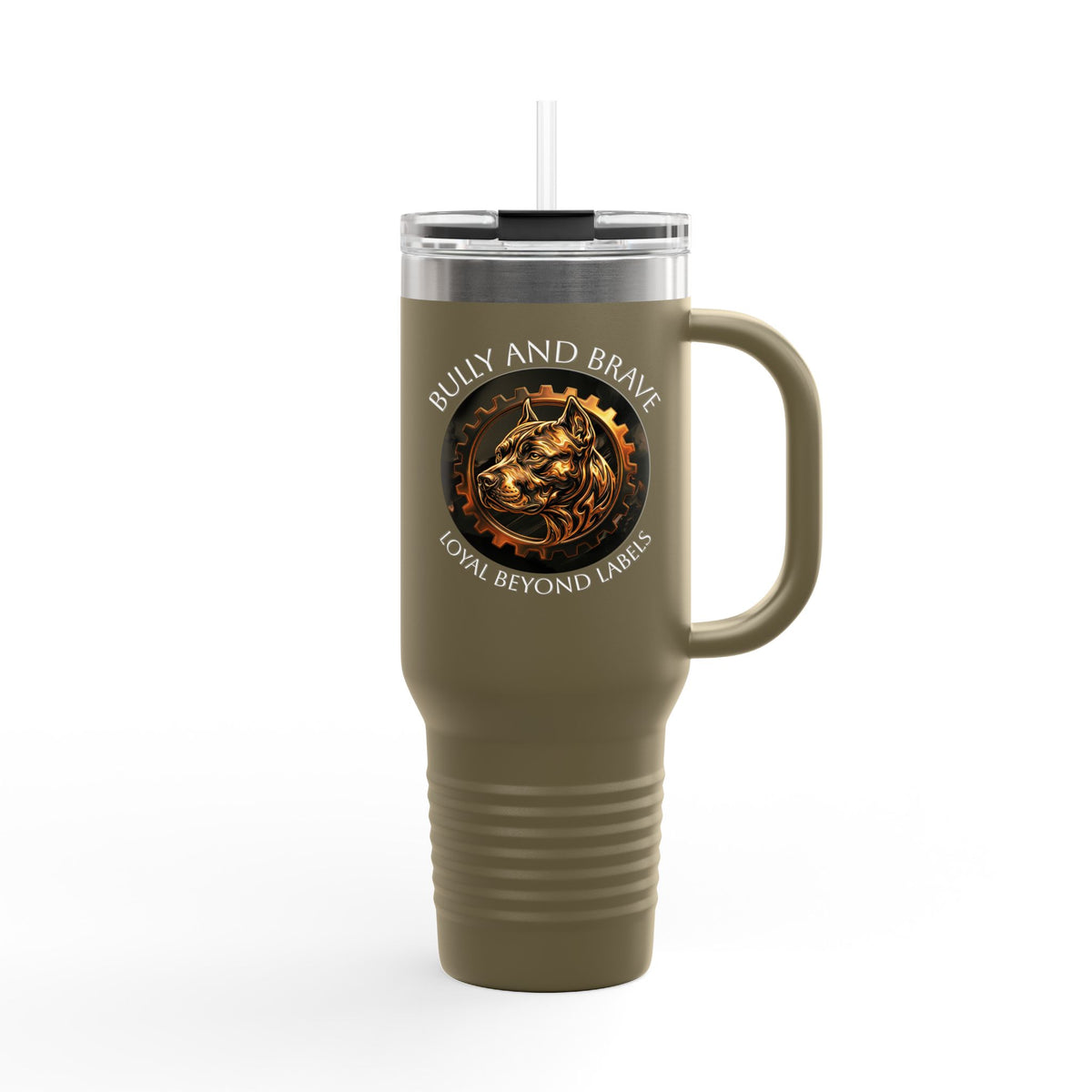 Bully and Brave logo  40oz Insulated Travel Mug