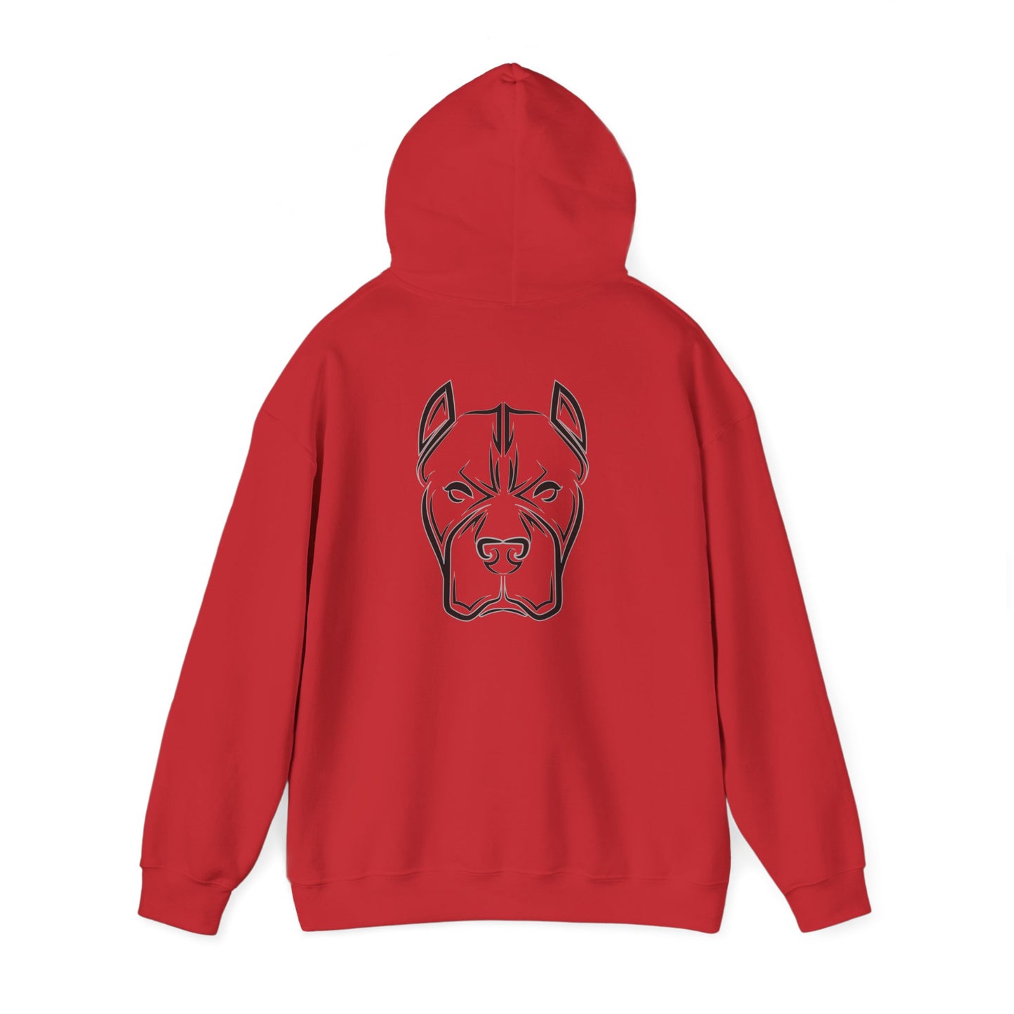Bully and Brave Hoodie — Minimal Pitbull Face Graphic Sweatshirt