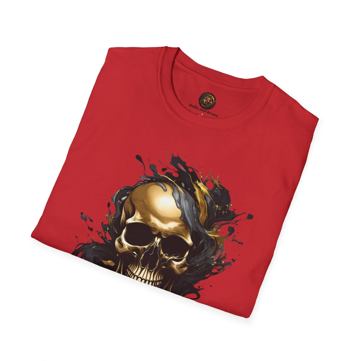 Bully and Brave Style - Gold Skull Graphic T-Shirt