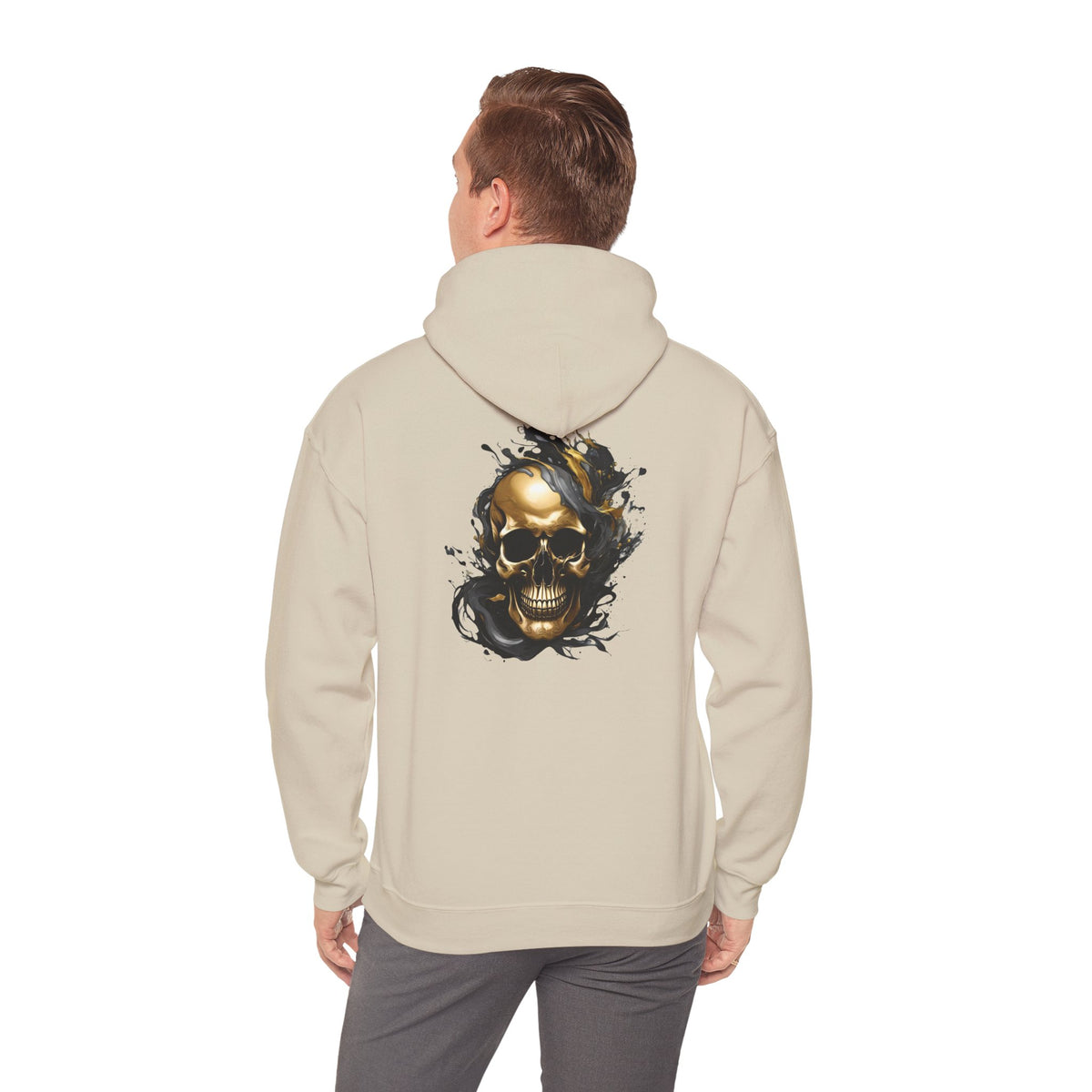Bully and Brave Style - Gold skull graphic Hoodie