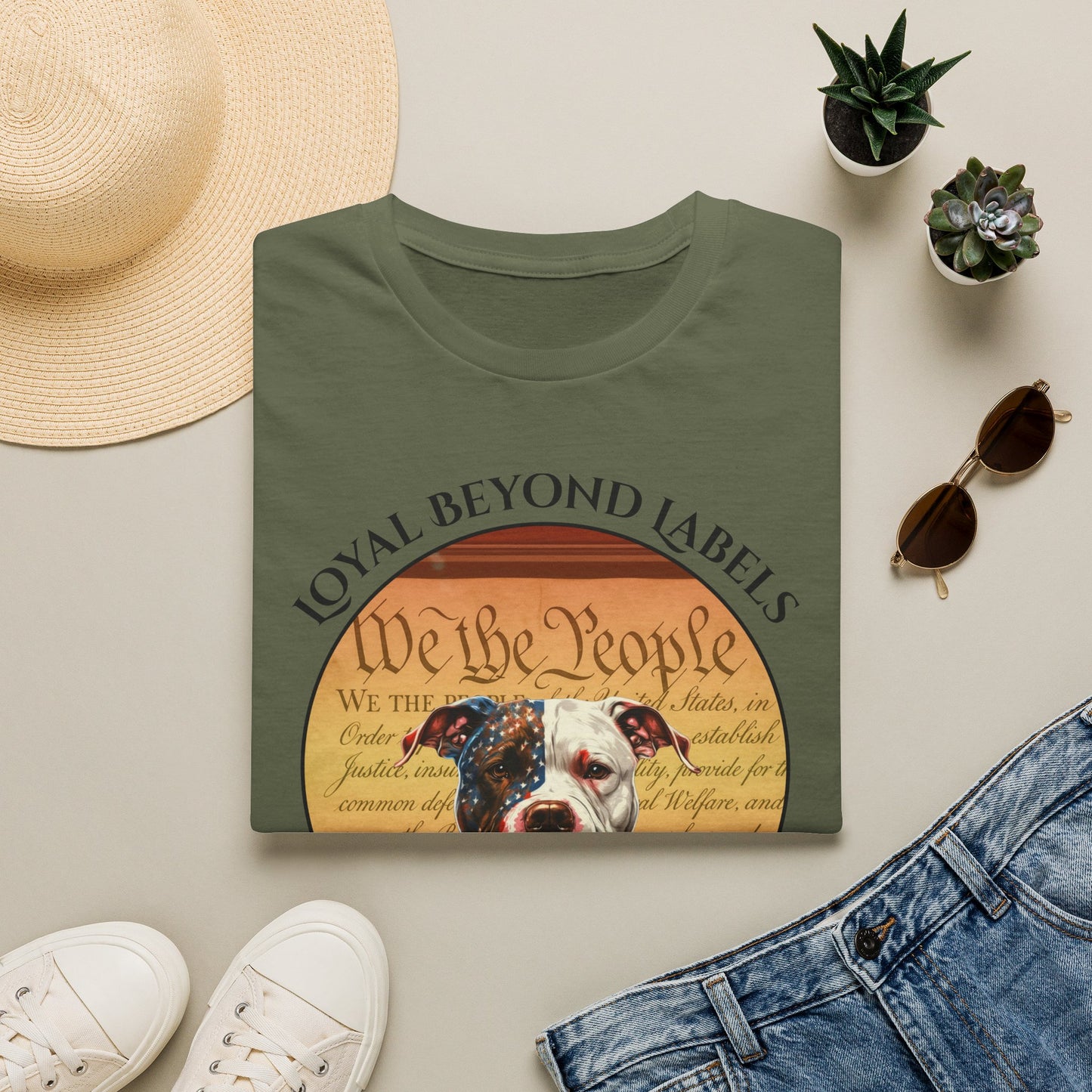 Bully & Brave "We the People" 4th of July Dog Lover T-Shirt