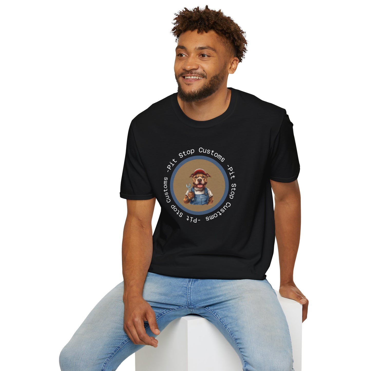 'Pit Stop Customs' Bully and Brave Vintage T-Shirt