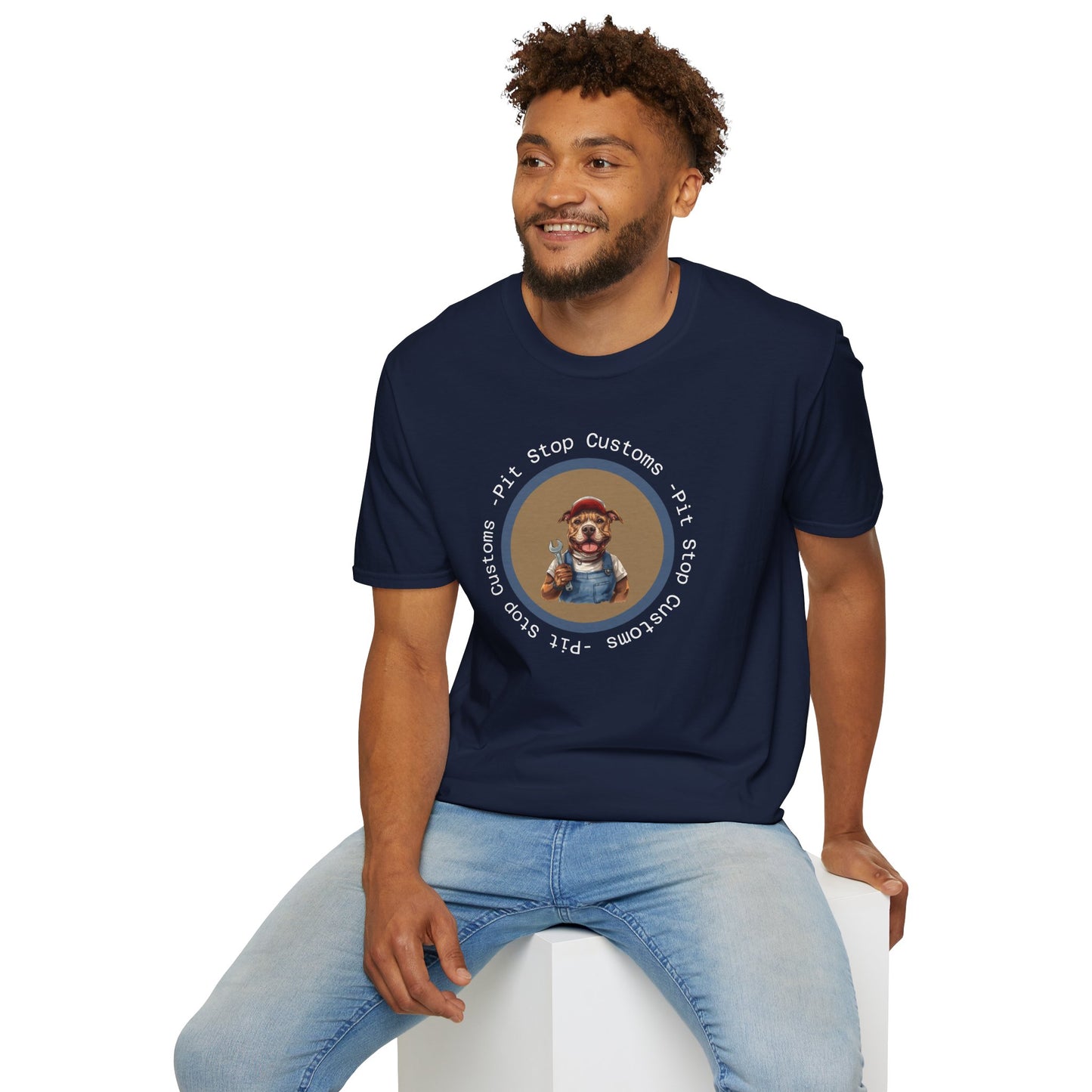 'Pit Stop Customs' Bully and Brave Vintage T-Shirt