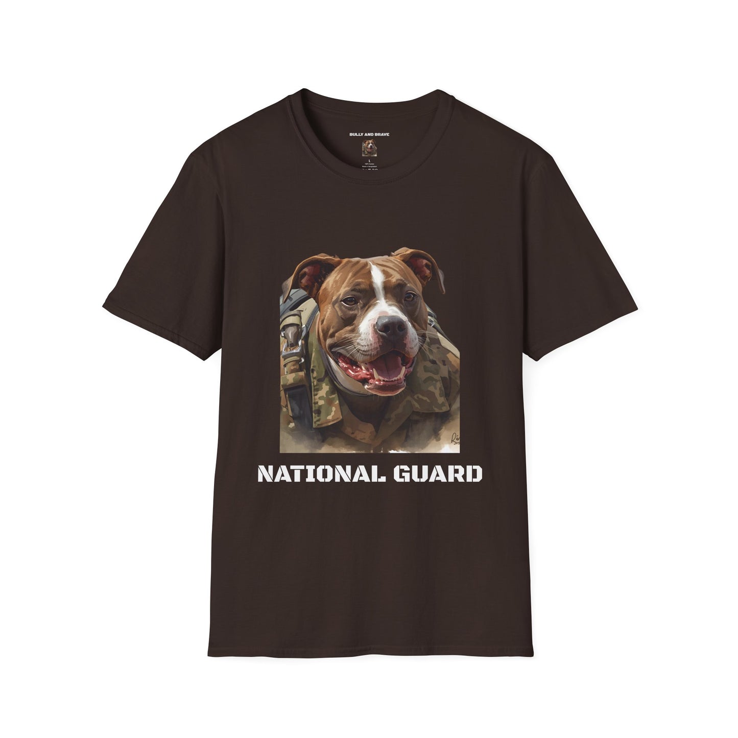 National Guard Dog T-Shirt — Military Pup Graphic Tee