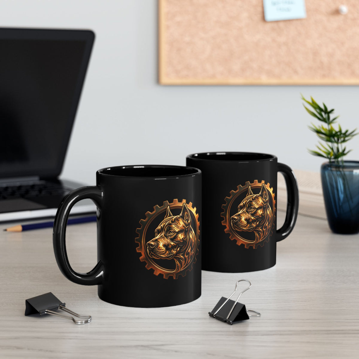 Bully and Brave Ceramic Mug (Black, 11oz/15oz)