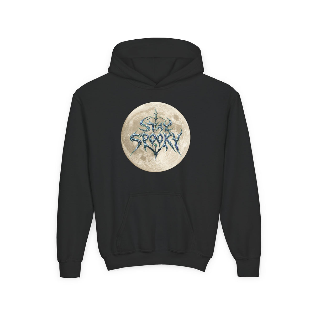 Youth Hoodie — 'Stay Spooky' Moon Graphic Hoodie