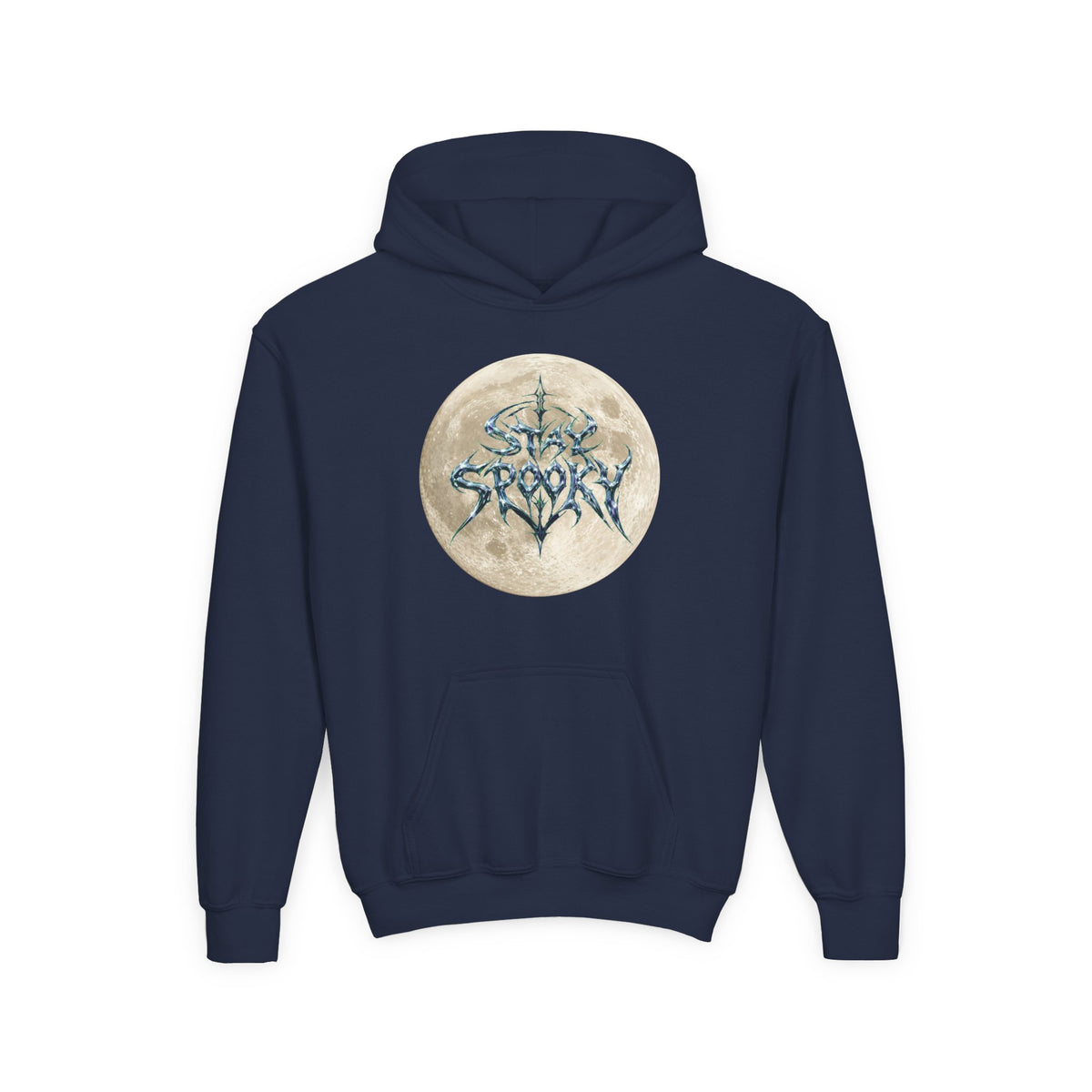 Youth Hoodie — 'Stay Spooky' Moon Graphic Hoodie