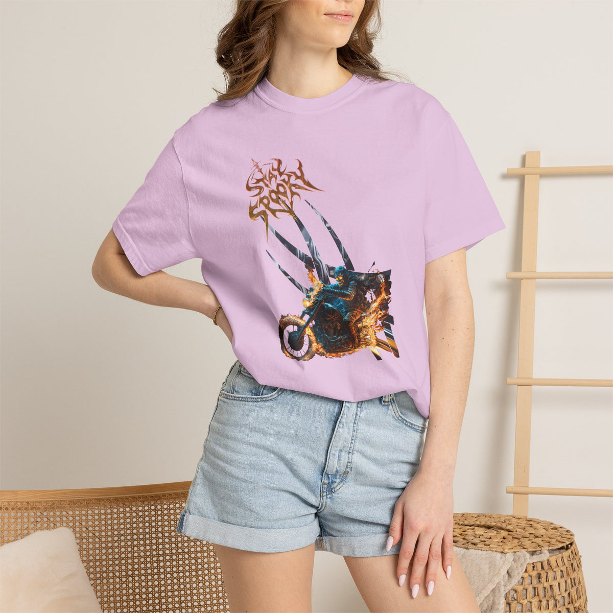 Bully and Brave style-Stay Spooky Motorcycle T-Shirt