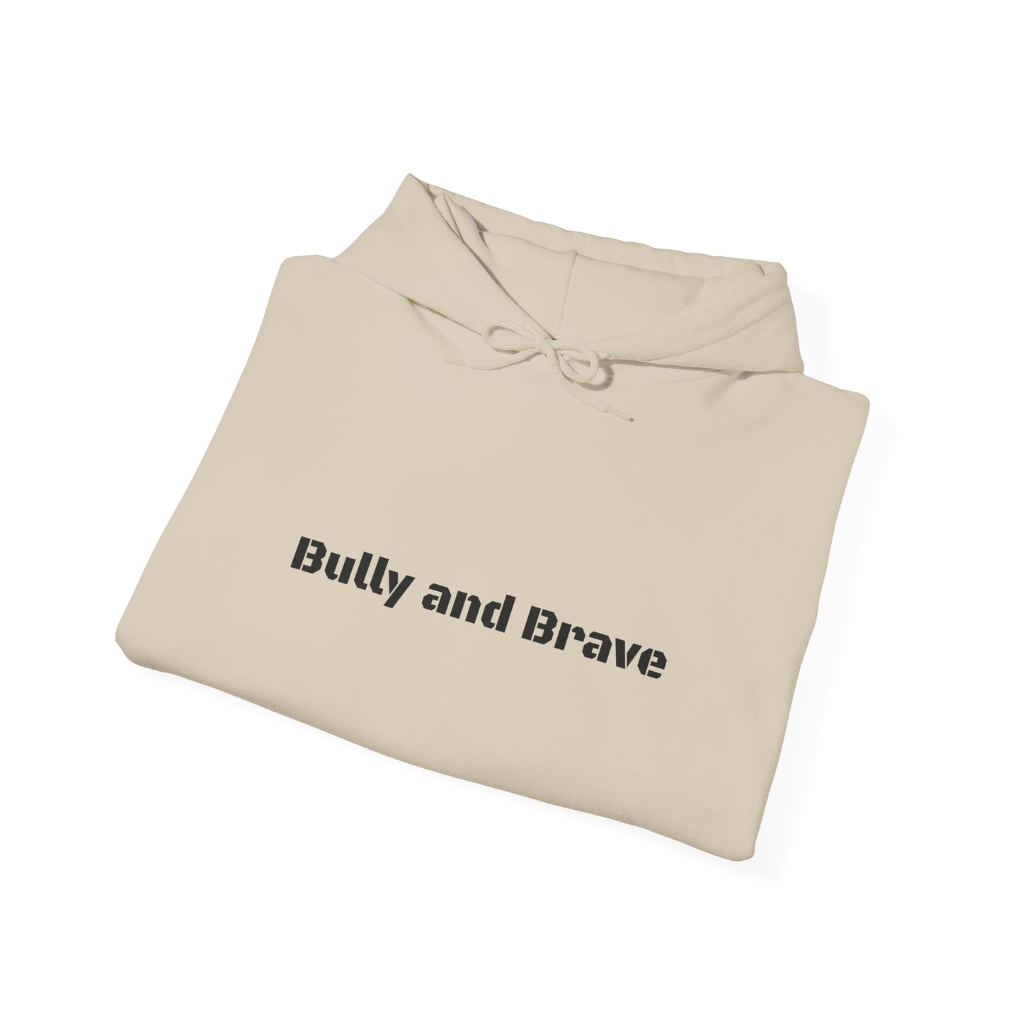 Bully and Brave Hoodie — Minimal Pitbull Face Graphic Sweatshirt