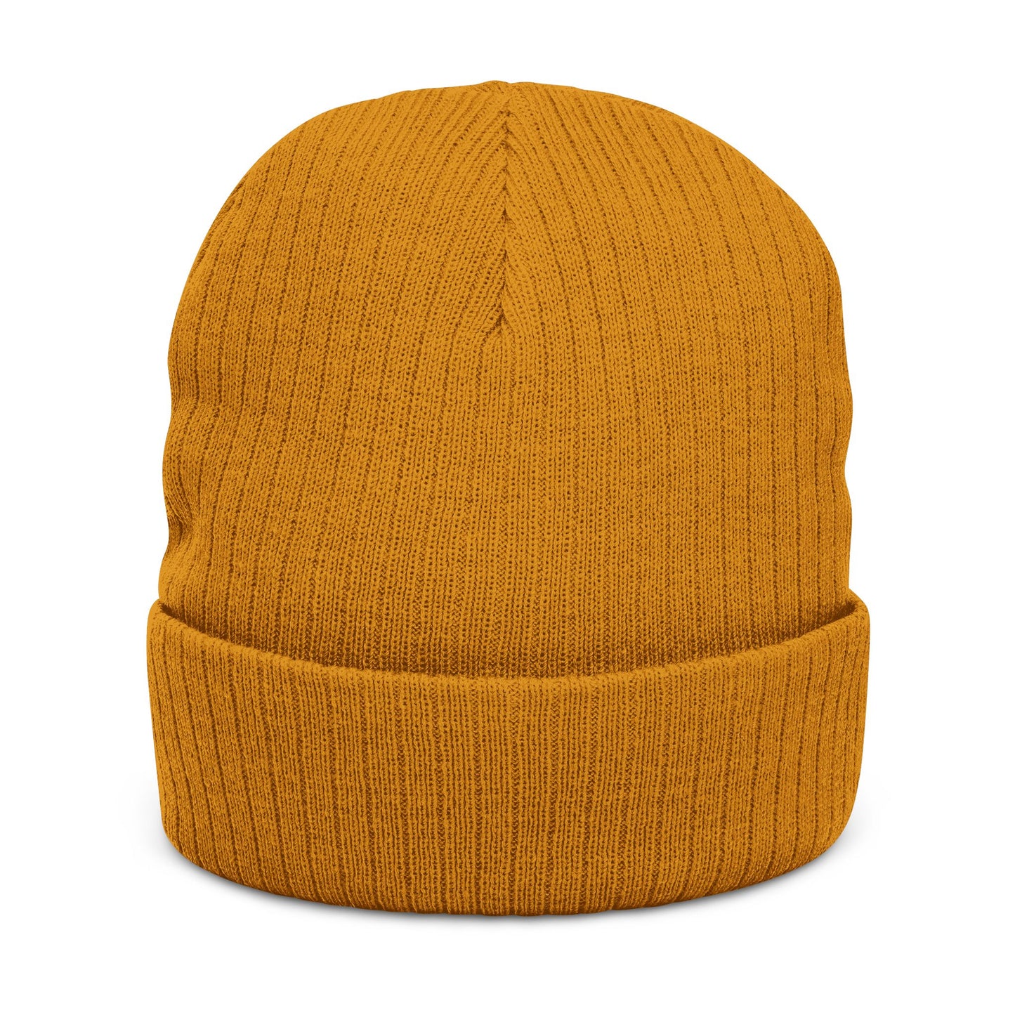 Hat - Ribbed Knit Beanie (Embroidery)