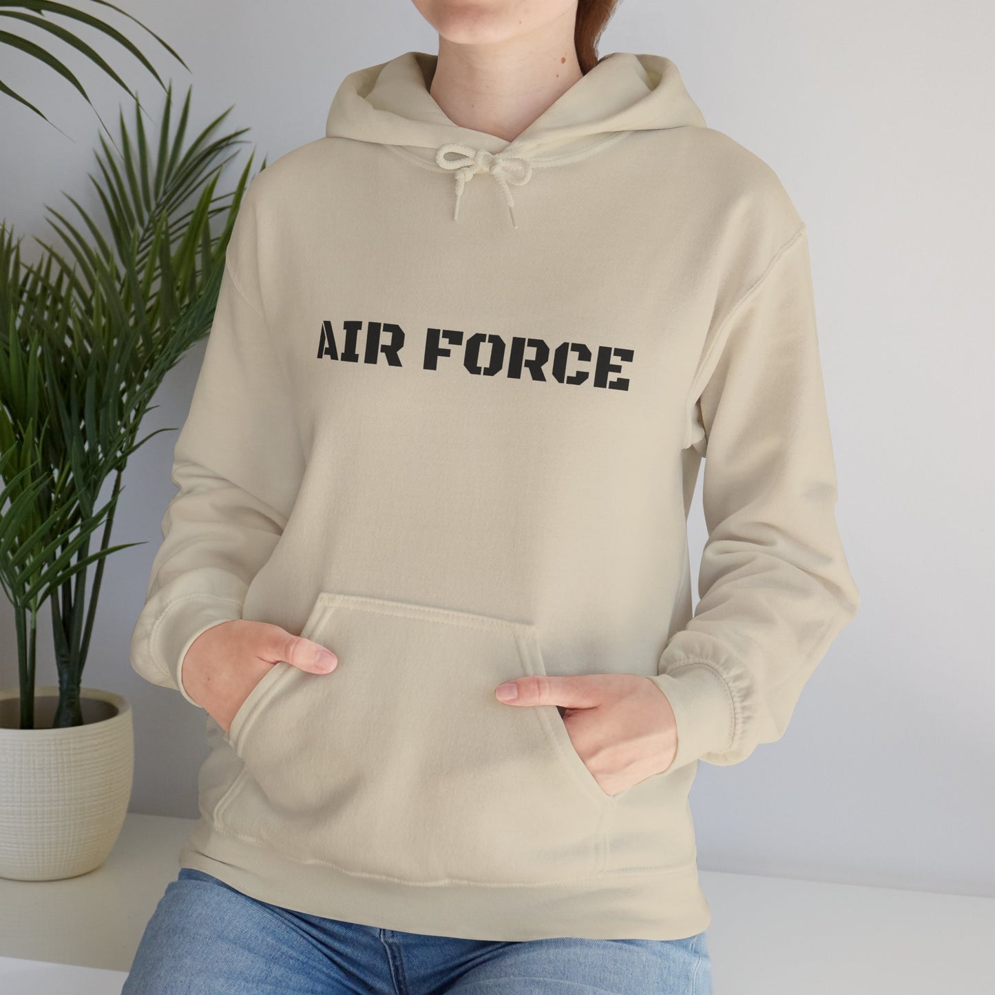 Air Force Hoodie — Military Pilot Dog Graphic Hooded Sweatshirt