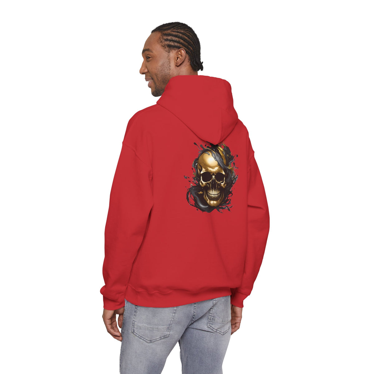 Bully and Brave Style - Gold skull graphic Hoodie