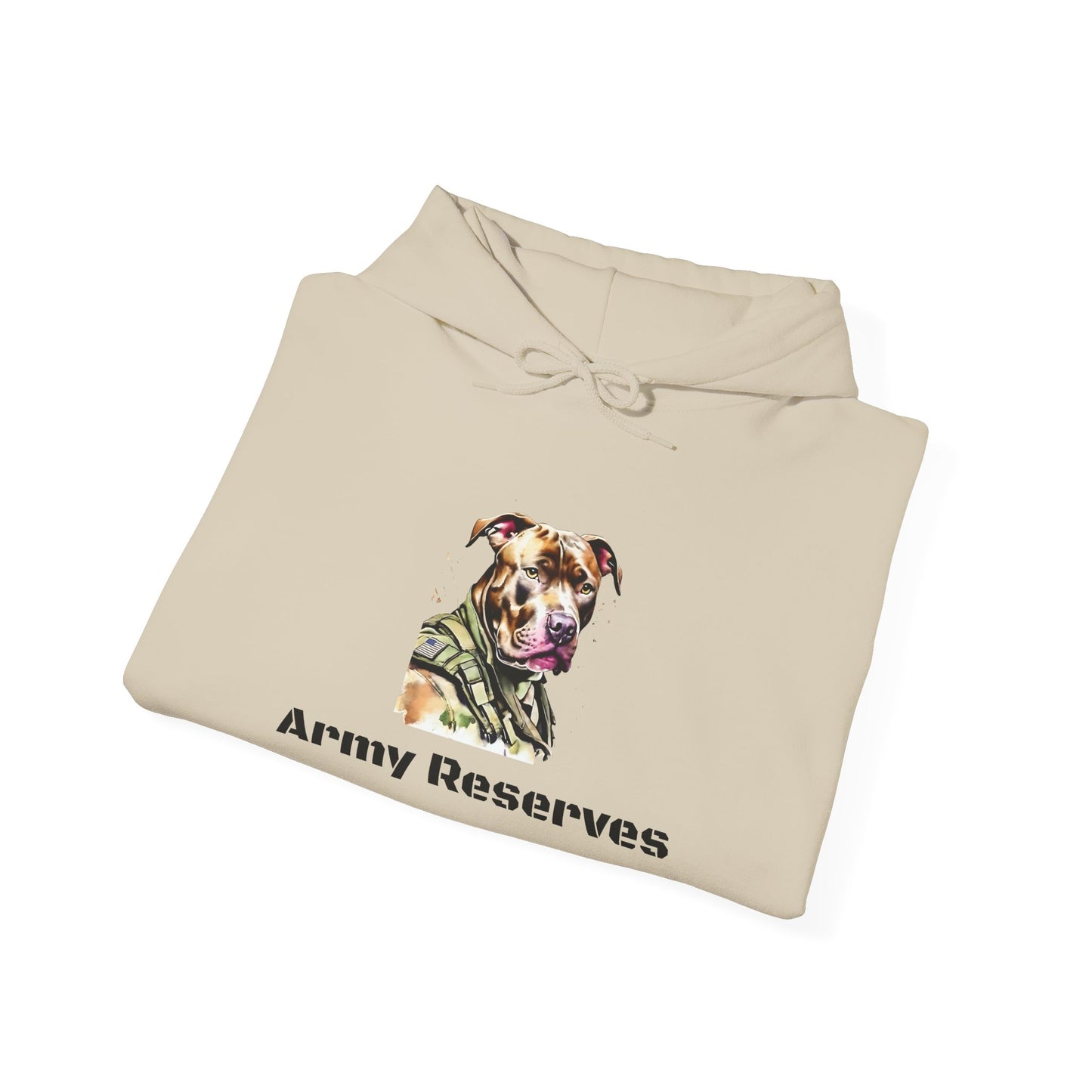 Army Reserves Dog Hoodie – Military Paw Print Sweatshirt