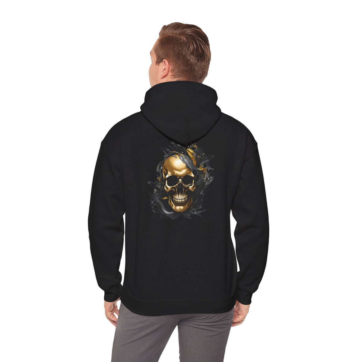 Bully and Brave Style - Gold skull graphic Hoodie