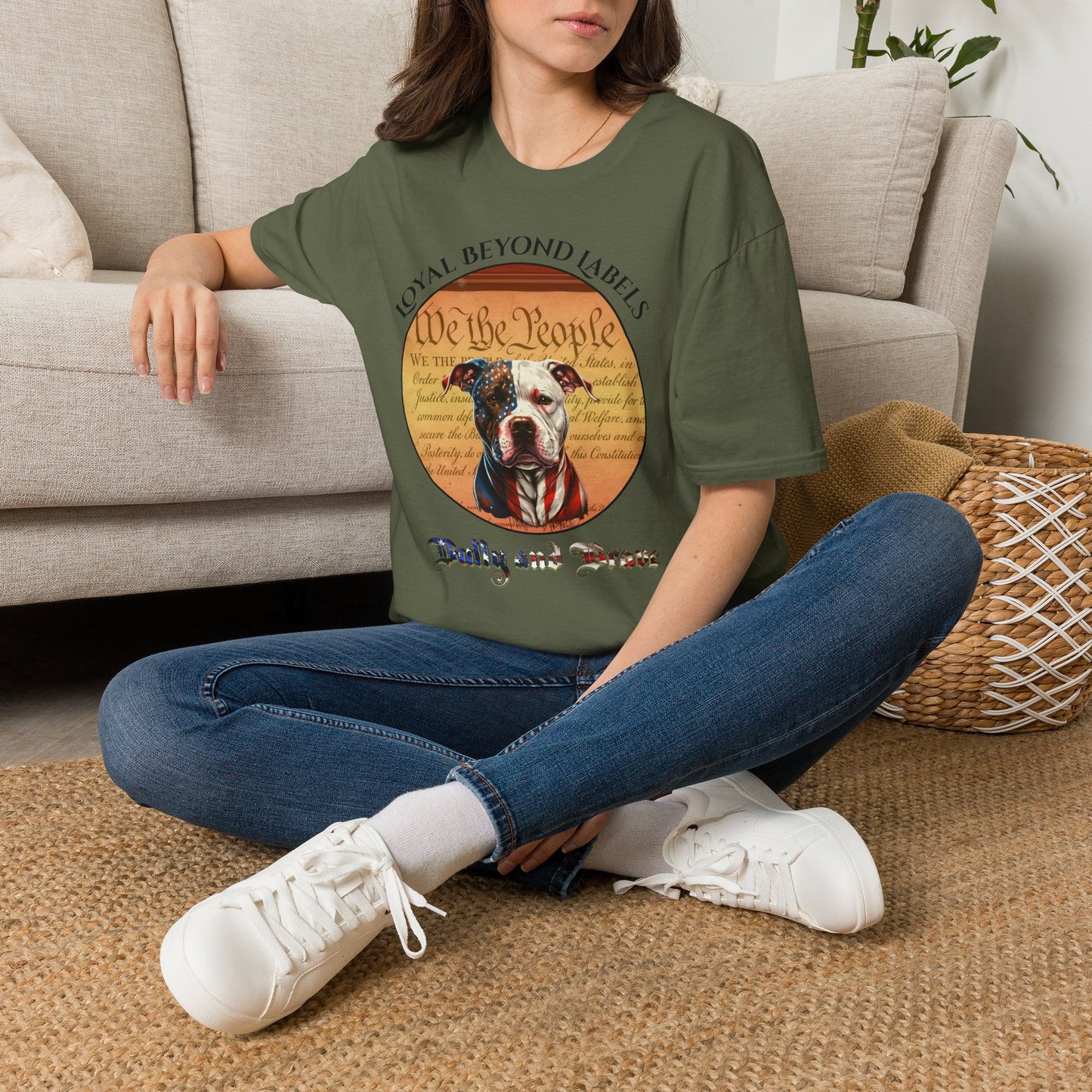 Bully & Brave "We the People" 4th of July Dog Lover T-Shirt