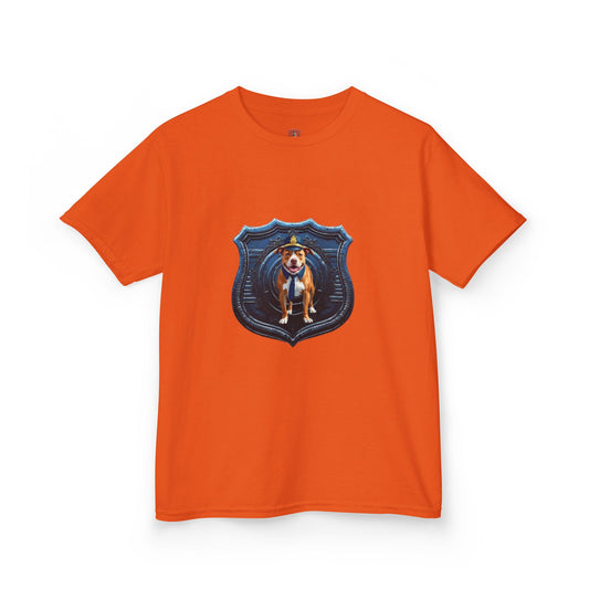 Kids Police Badge Dog T‑Shirt — K9 Squad Badge Tee for Kids