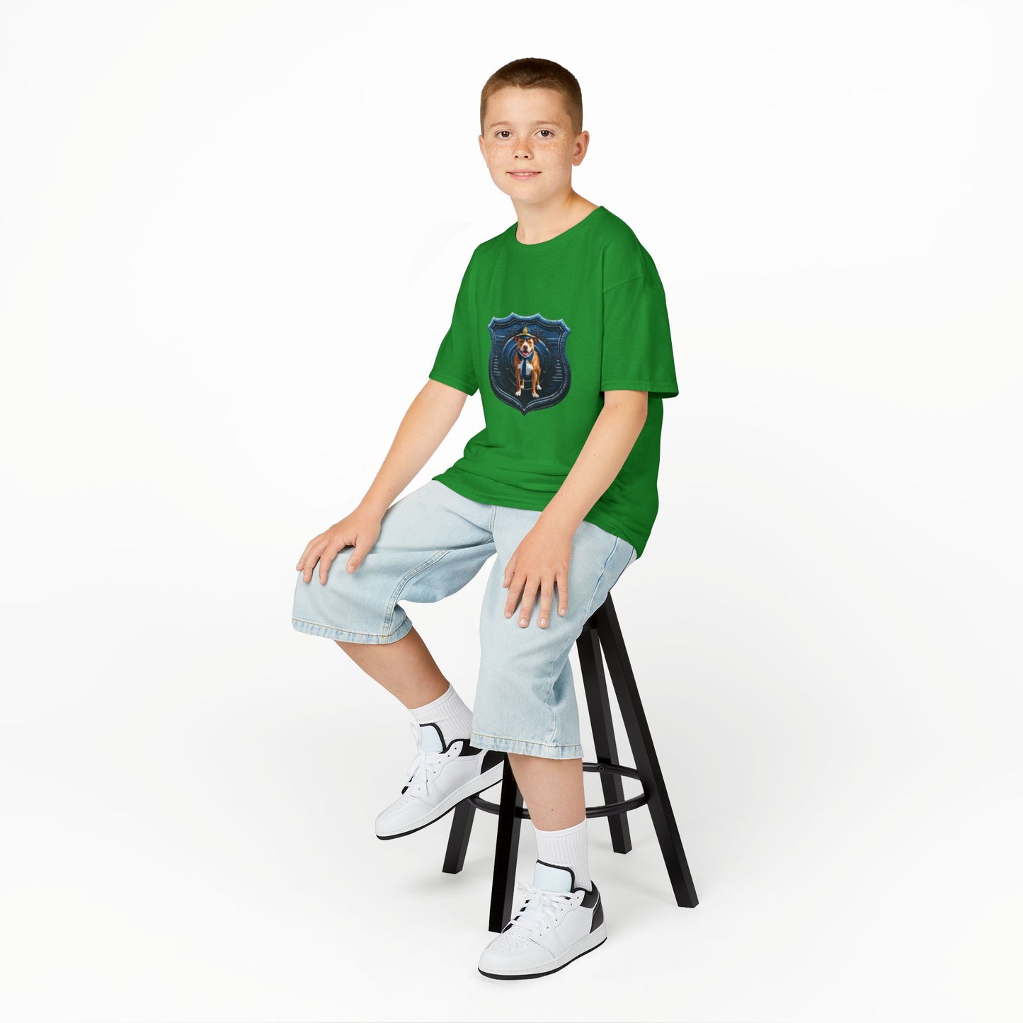 Kids Police Badge Dog T‑Shirt — K9 Squad Badge Tee for Kids