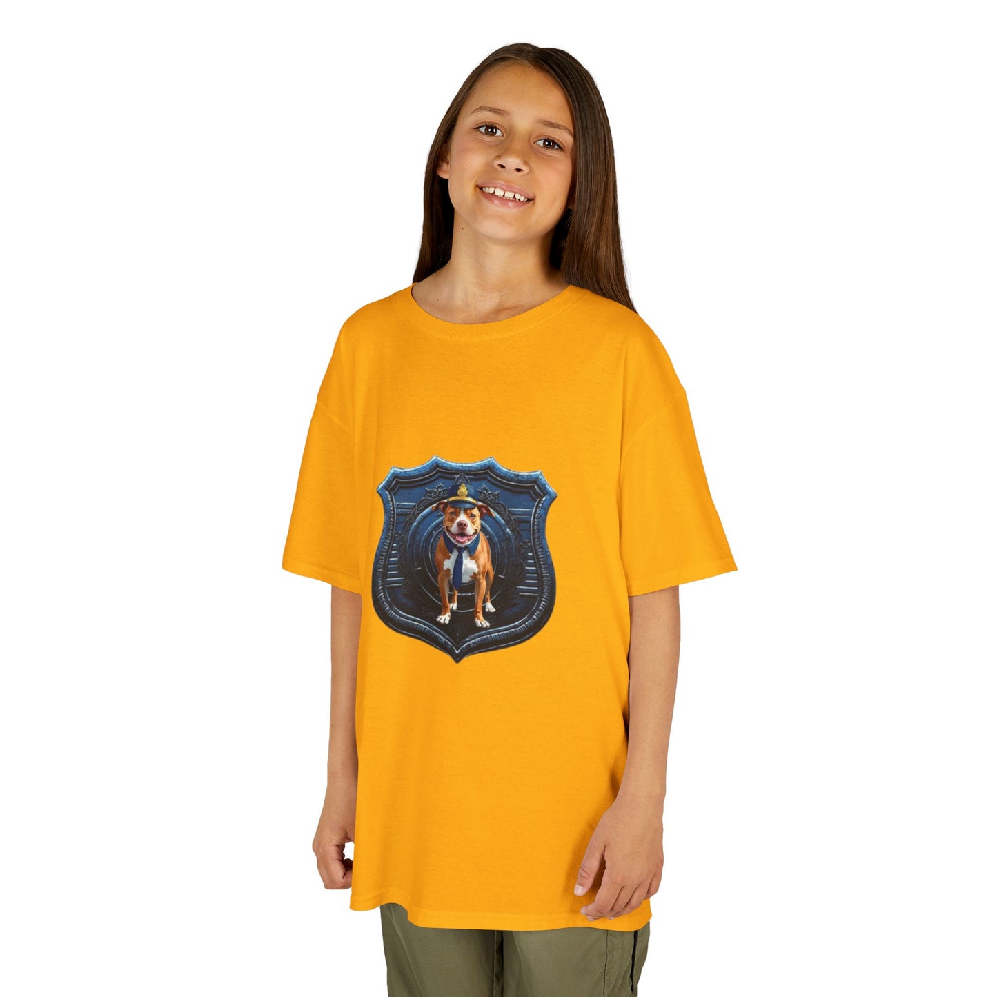 Kids Police Badge Dog T‑Shirt — K9 Squad Badge Tee for Kids