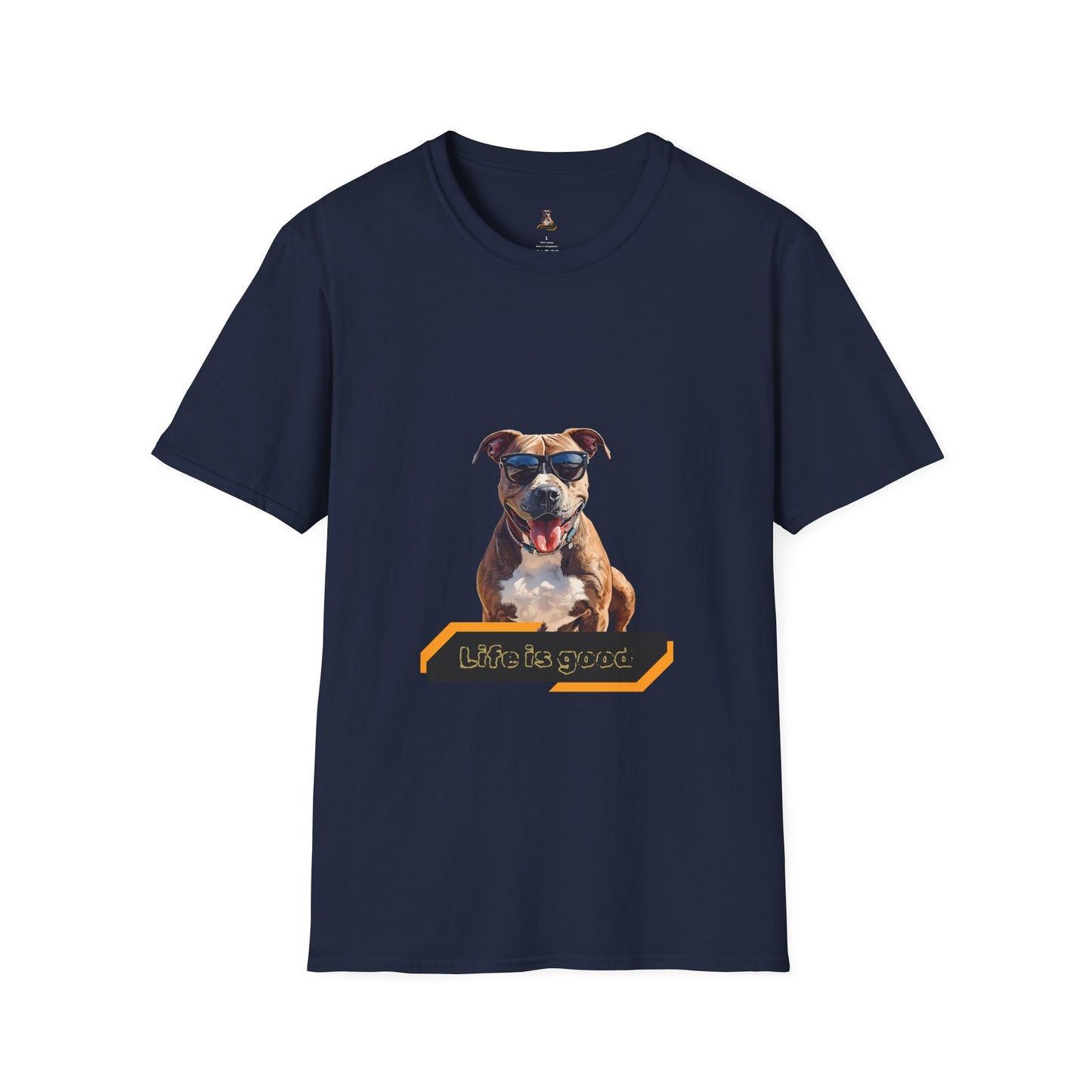 Staffordshire Bull Terrier Graphic T-Shirt — "Life is Good" Tee