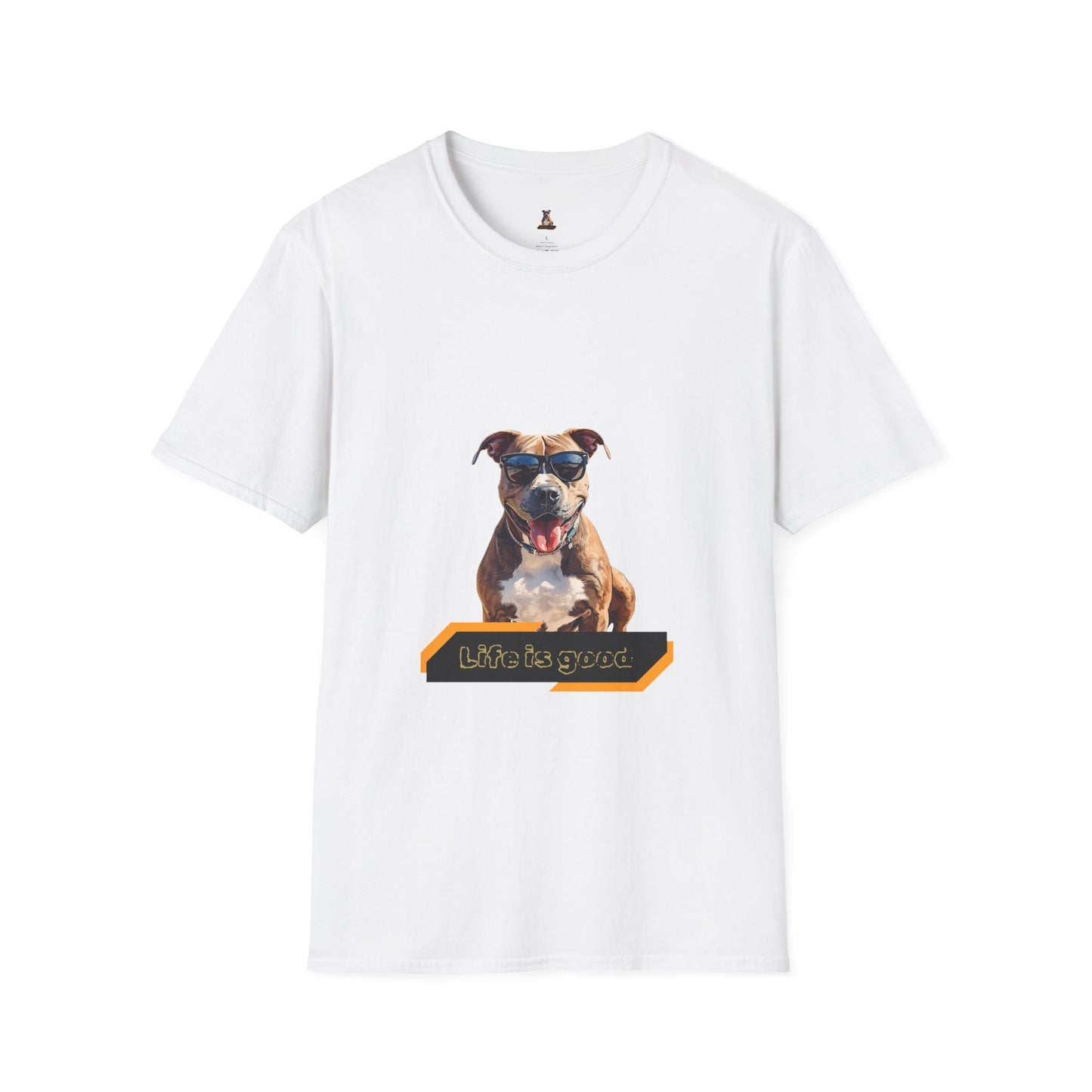 Staffordshire Bull Terrier Graphic T-Shirt — "Life is Good" Tee