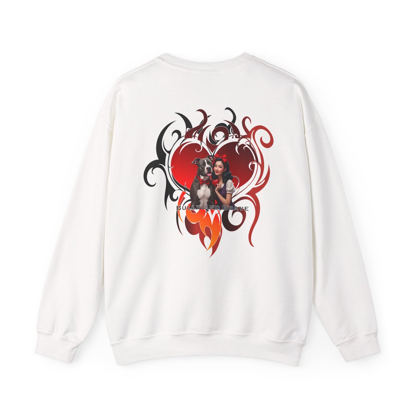 Tribal Heart Bully & Brave Crewneck Sweatshirt