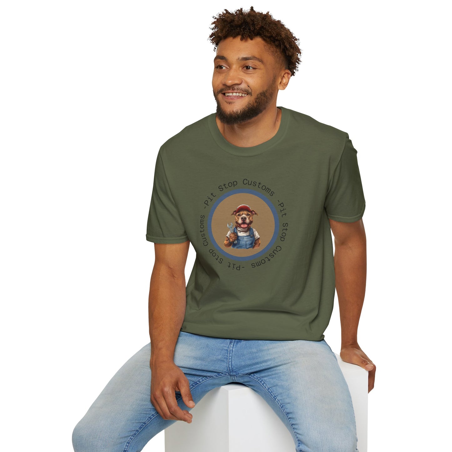 'Pit Stop Customs' Bully and Brave Vintage T-Shirt