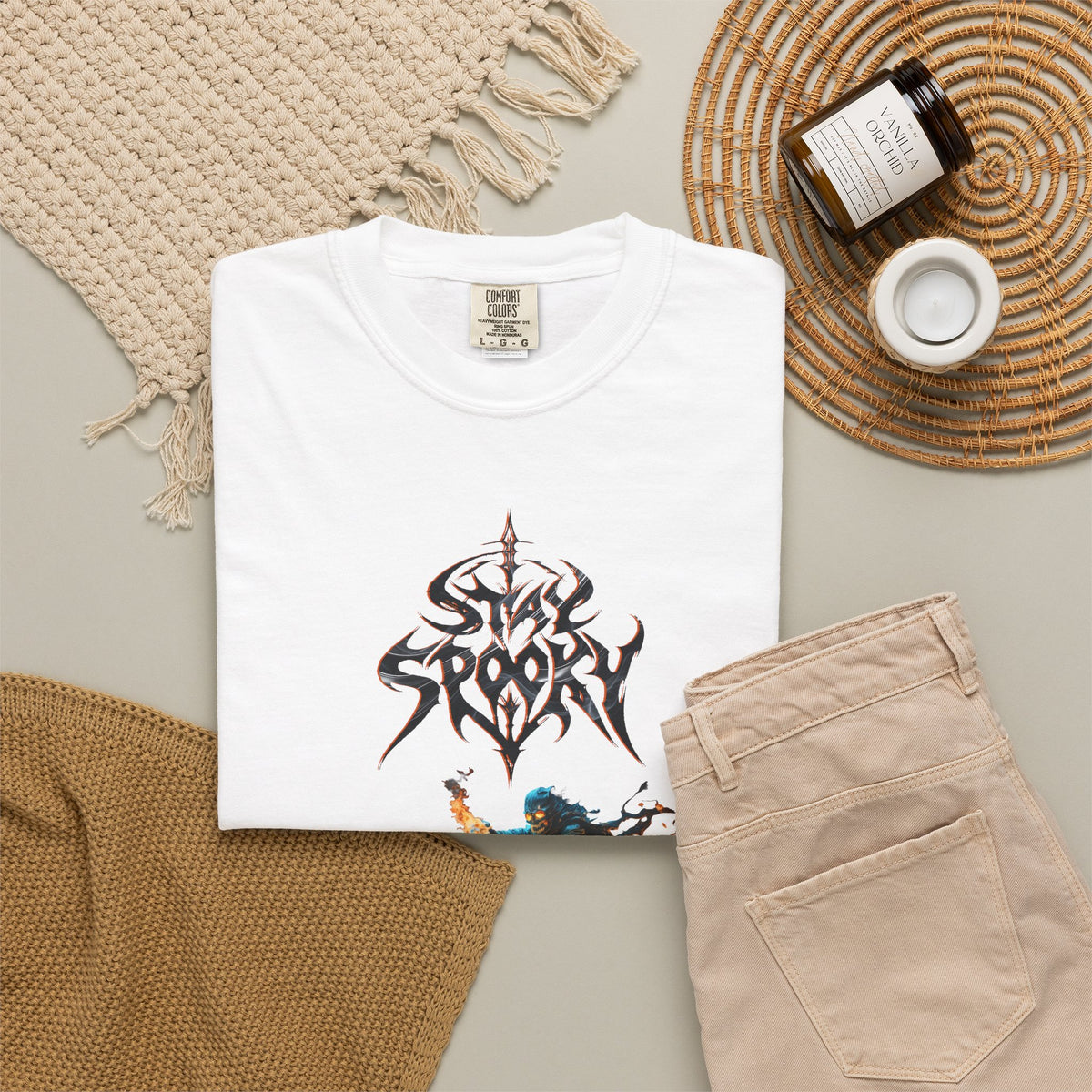 Bully and Brave style-Stay Spooky Motorcycle T-Shirt