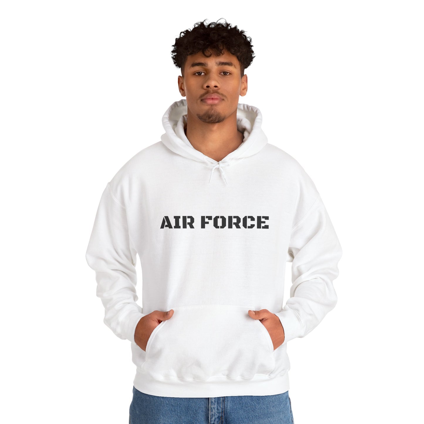 Air Force Hoodie — Military Pilot Dog Graphic Hooded Sweatshirt