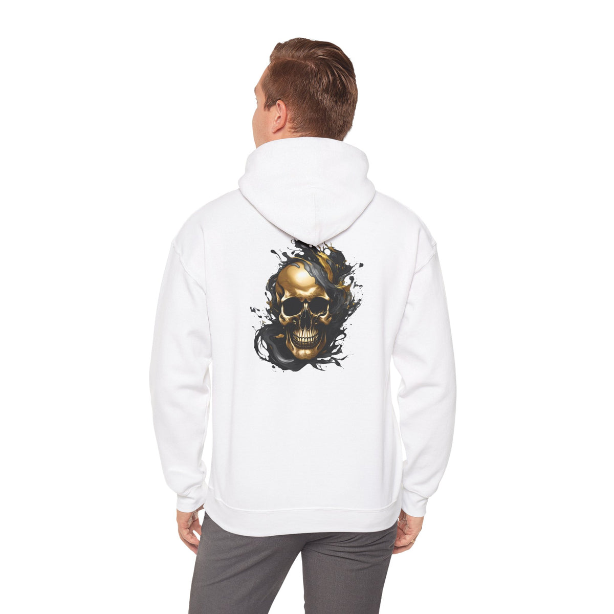 Bully and Brave Style - Gold skull graphic Hoodie