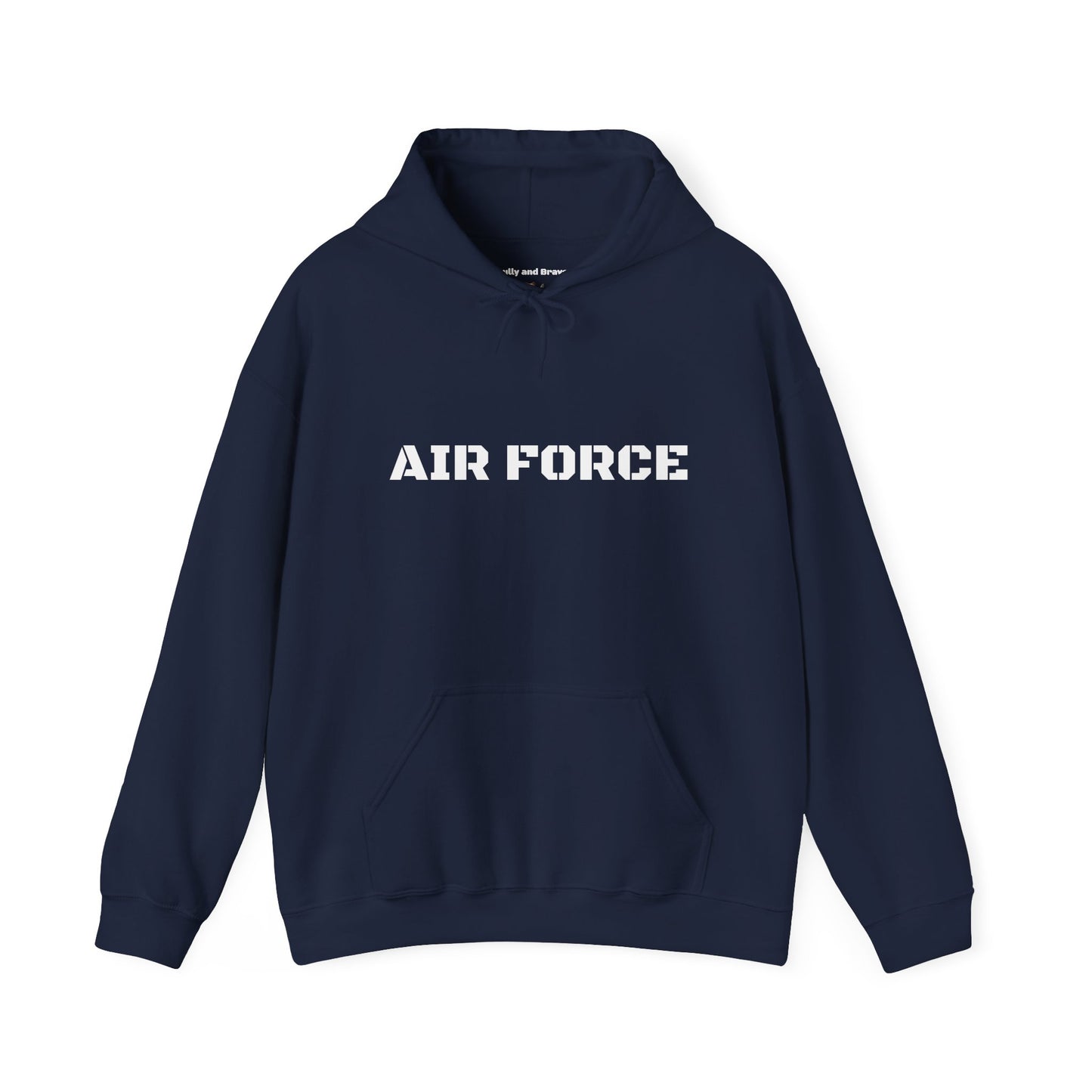 Air Force Hoodie — Military Pilot Dog Graphic Hooded Sweatshirt