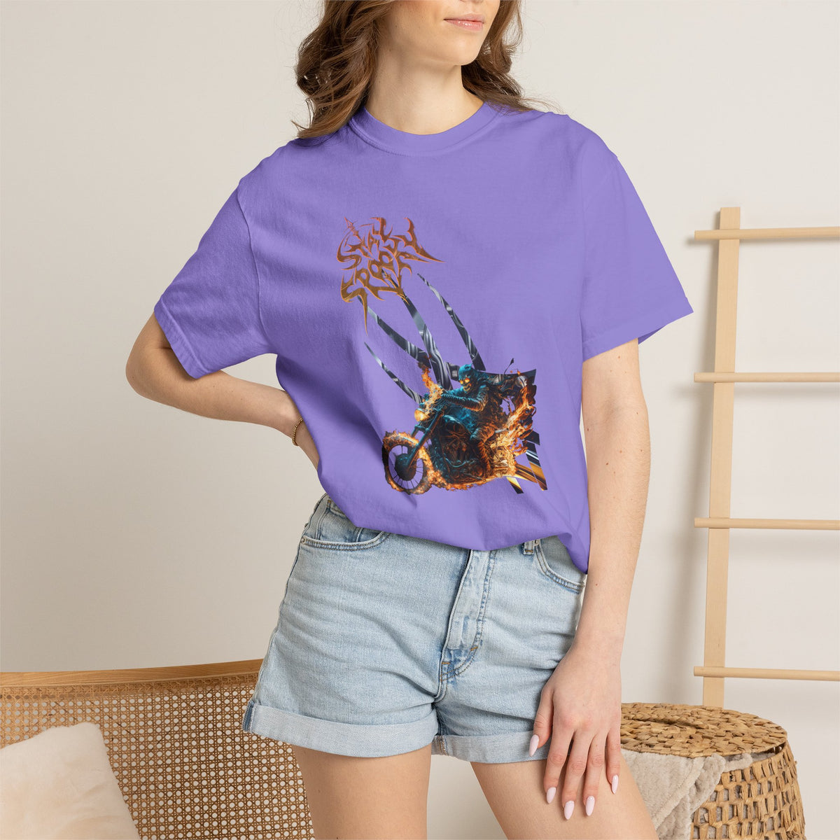 Bully and Brave style-Stay Spooky Motorcycle T-Shirt