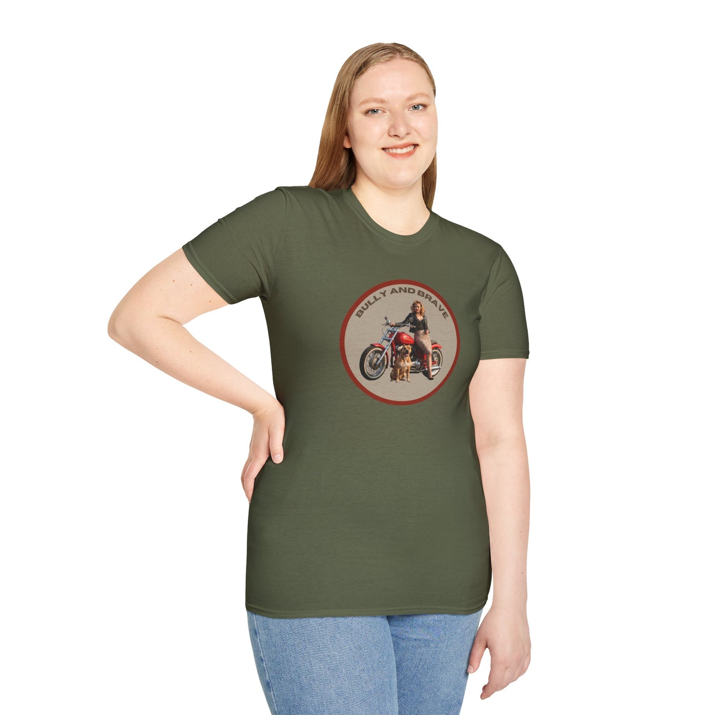 Retro Motorcycle Pin-Up T-Shirt — Biker Girl Graphic Tee
